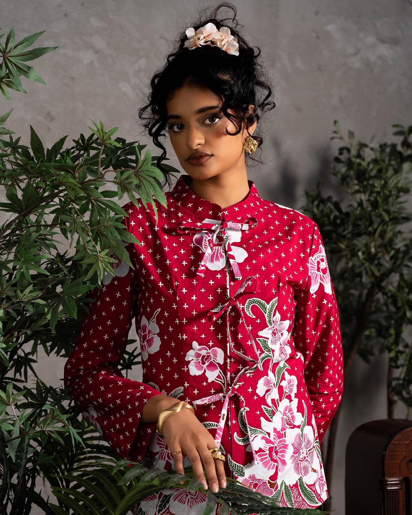 STUDIO GYPSIED | Batik Kebaya Sofea In Anggrek Pink