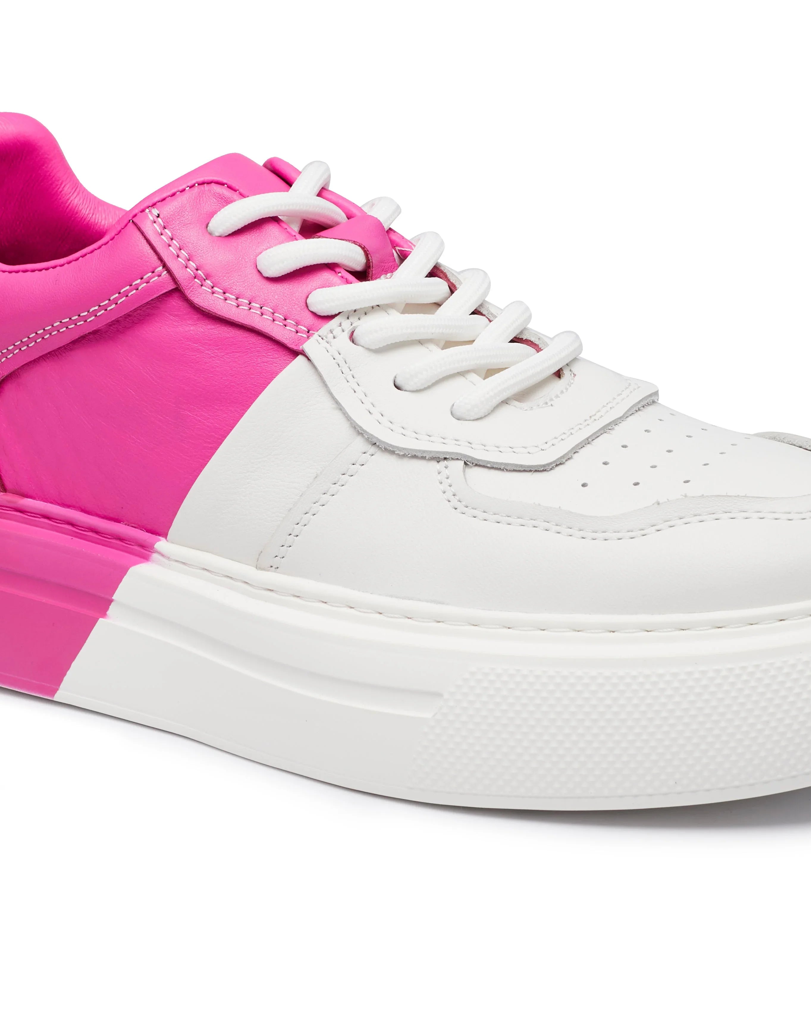 PROJECTWEAR | Fergie Dual Colour Leather Sneaker Pink