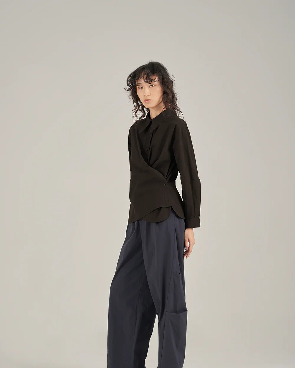 SABRINAGOH | Ira Wrap Shirt