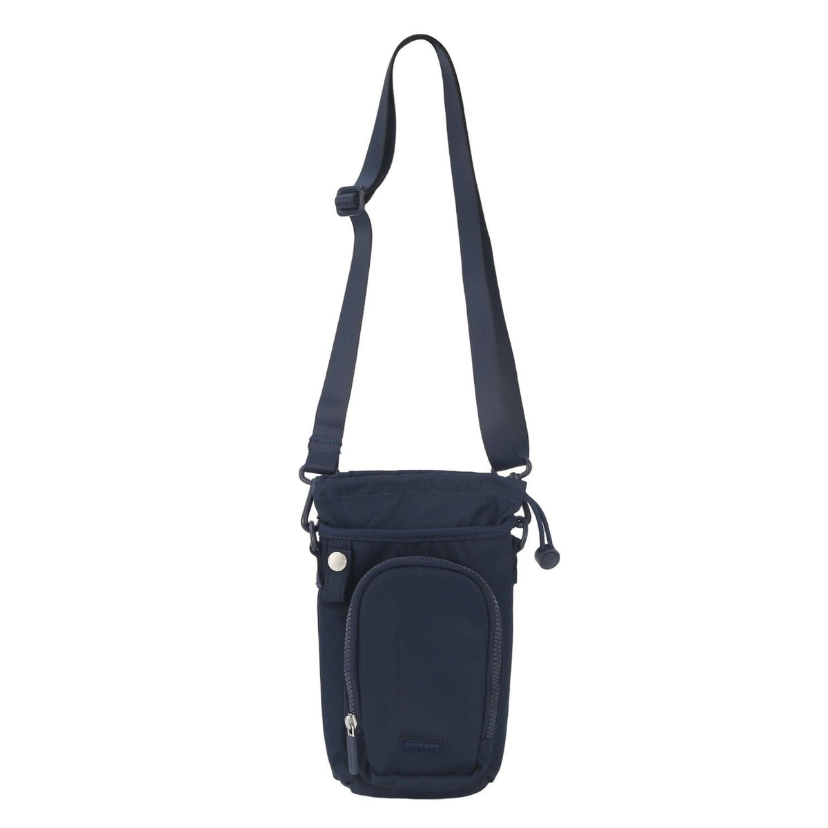 CROSSING | Water Bottle Crossbody Bag With Front Pocket 2L V2 | Black