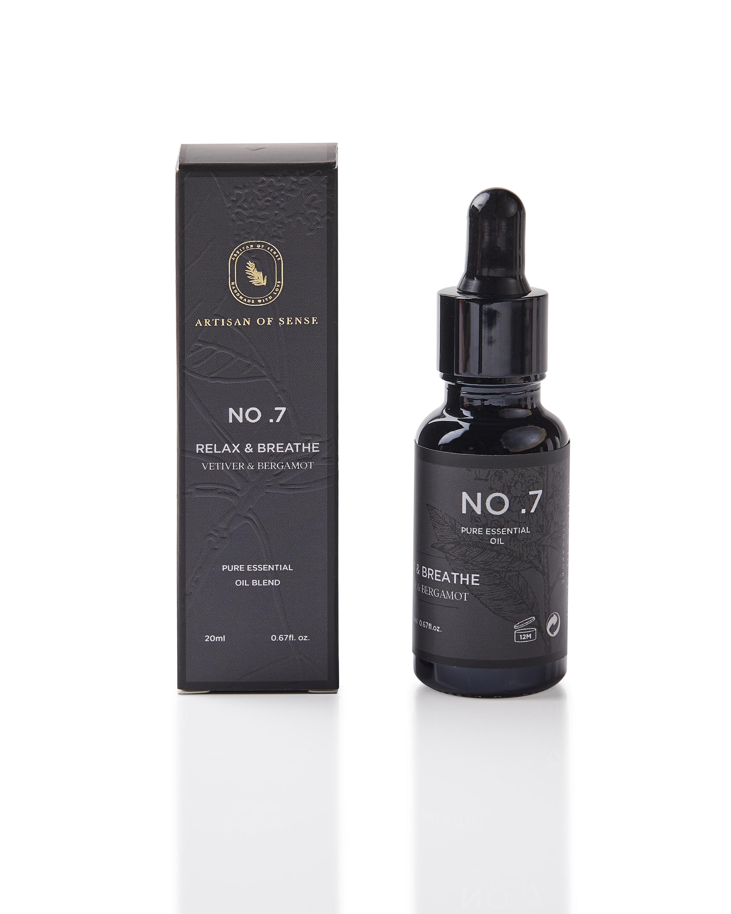 ARTISAN OF SENSE | No.7 Relax & Breathe Essential Oil Blend | Vetiver Lemon & Tea Tree