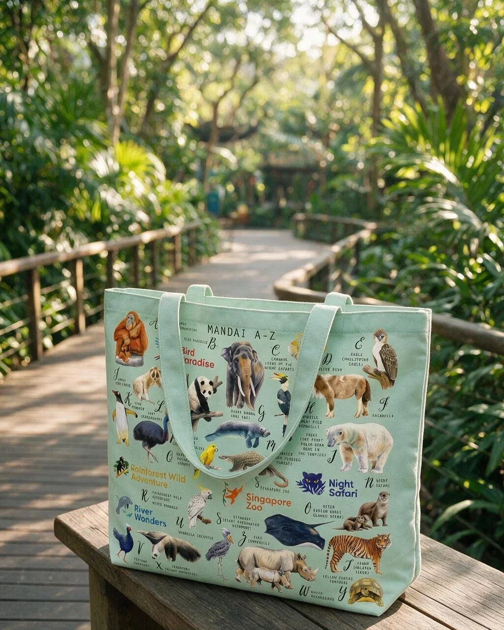 MANDAI WILDLIFE GROUP | MANDAI x SINGLAPA A-Z Totebag