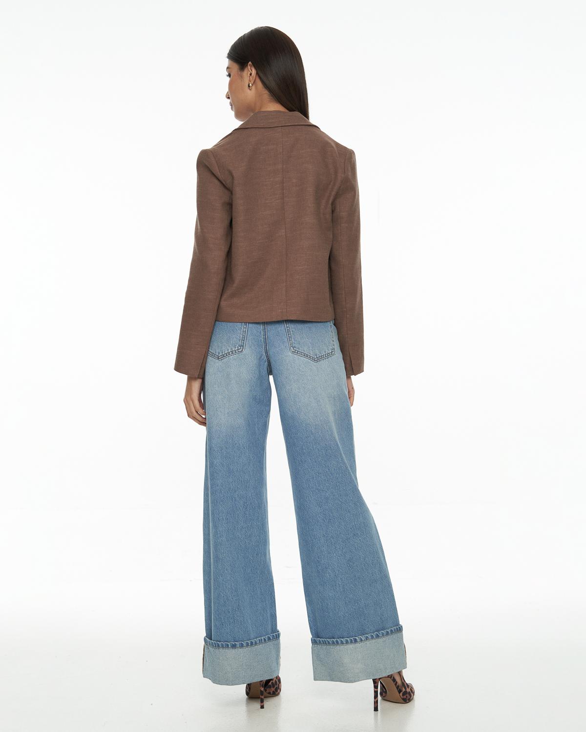 DRESSINGPAULA | Linen Cropped Blazer