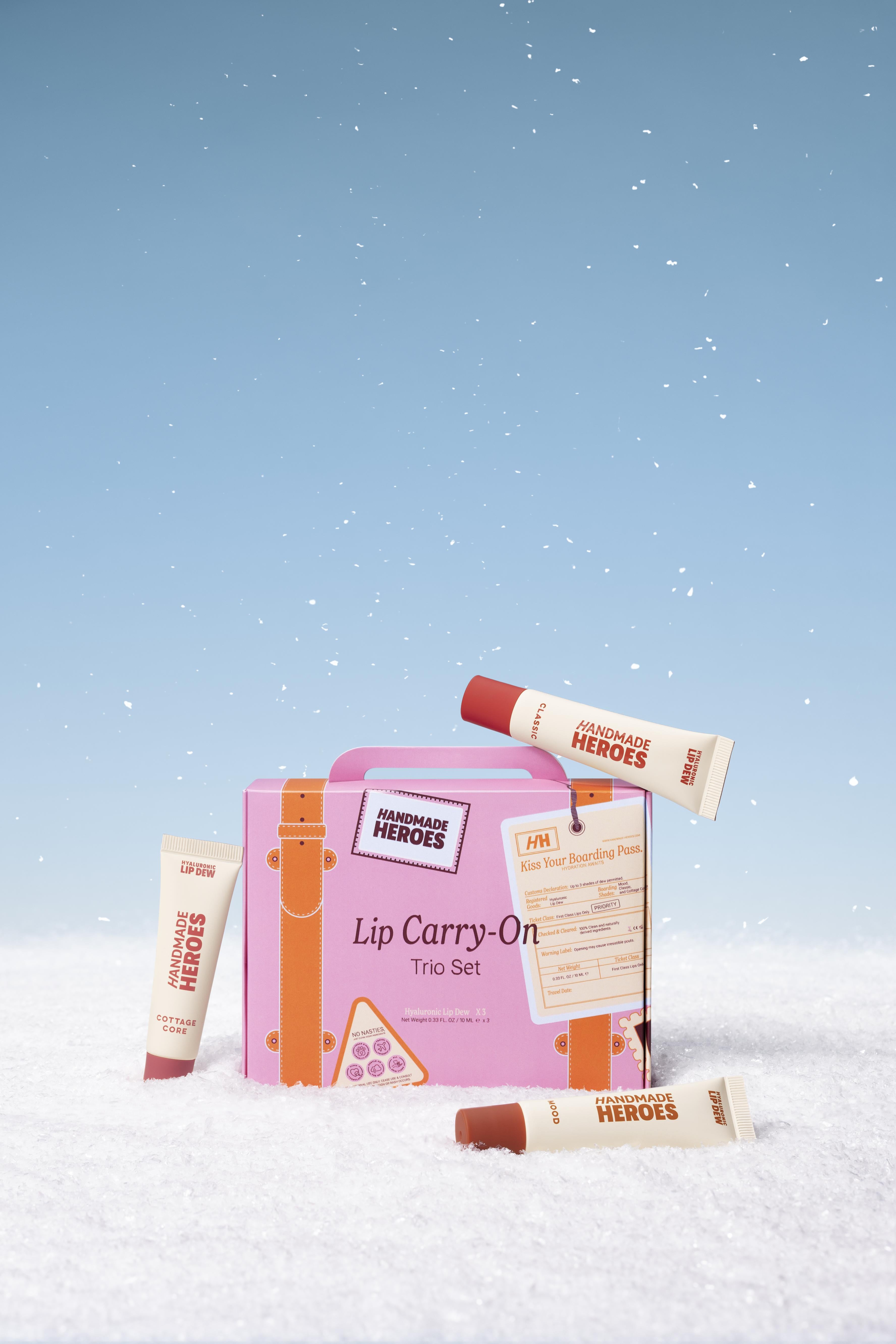 HANDMADE HEROES | Lip Dew Carry-On Trio Set