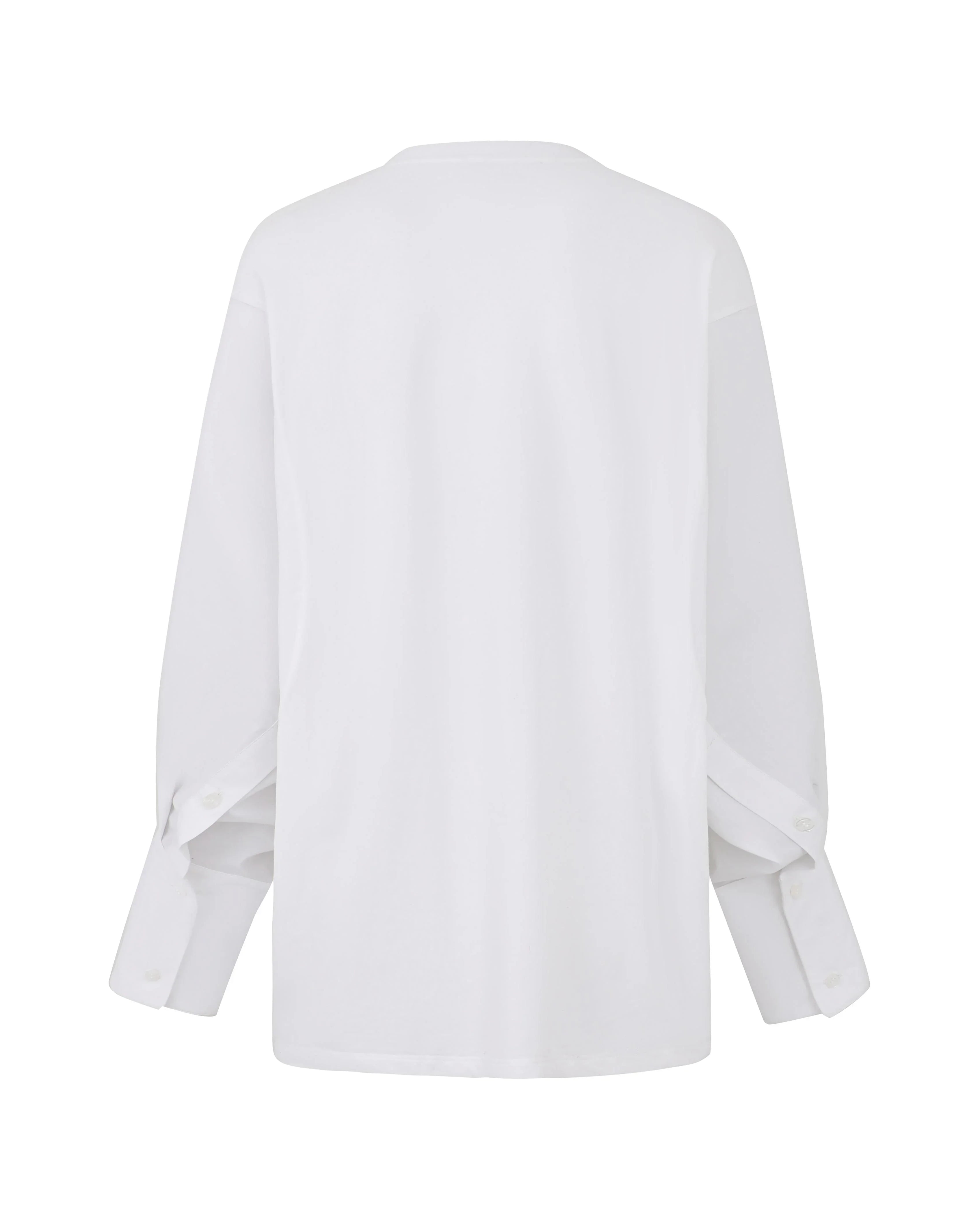LAYERPLAN | Boyfriend Fit Tencel Blend Long Sleeve Top