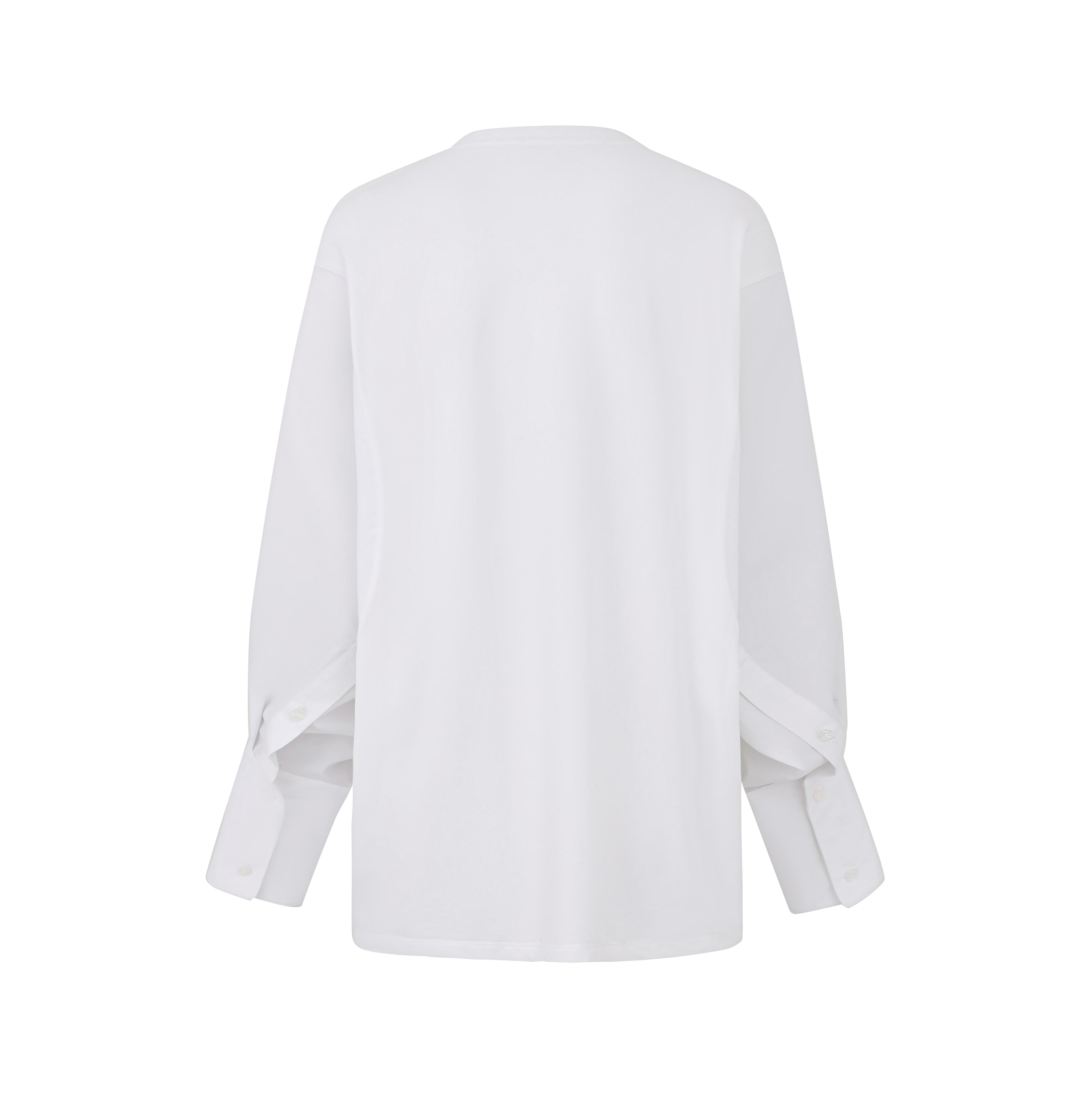 LAYERPLAN | Boyfriend Fit Tencel Blend Long Sleeve Top