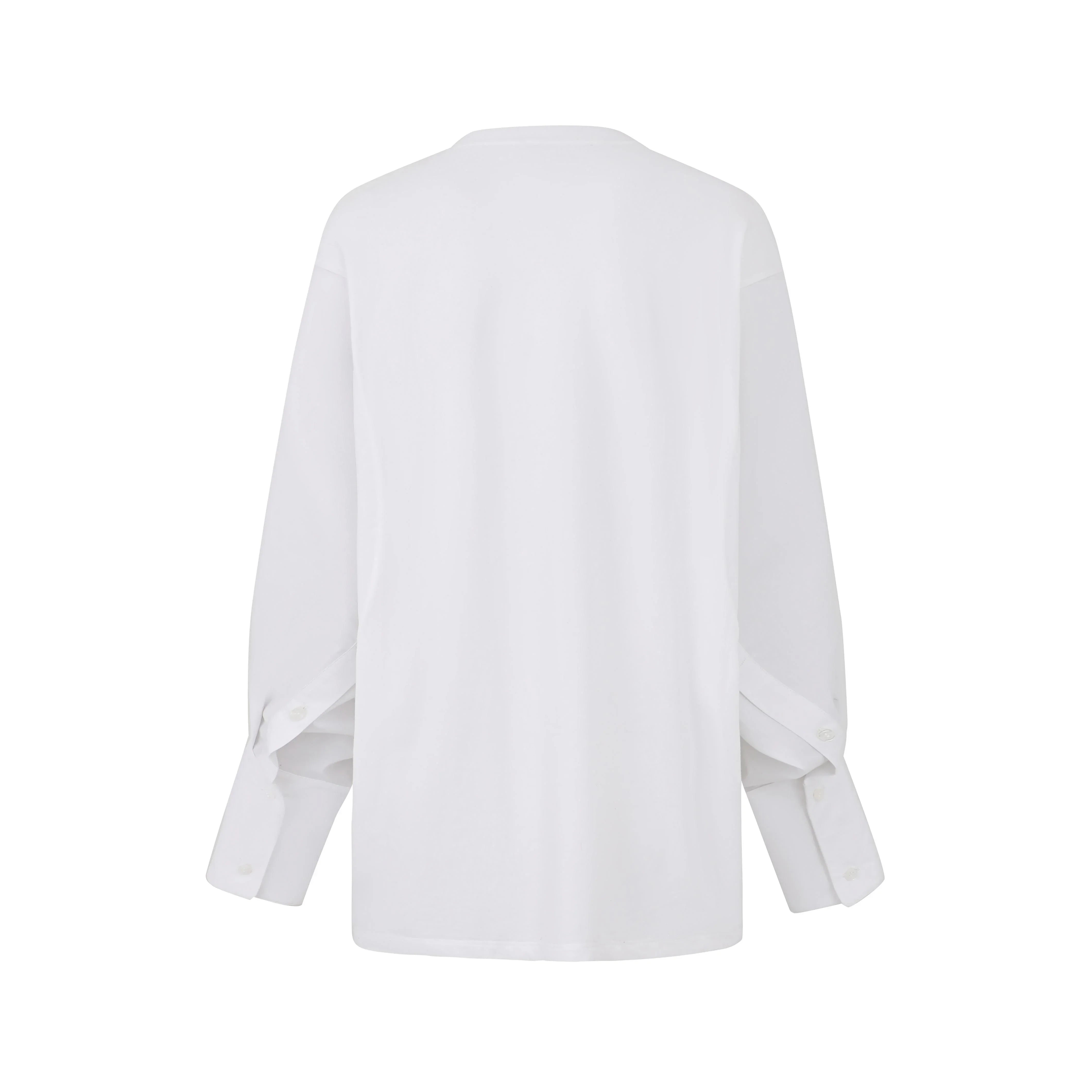 LAYERPLAN | Boyfriend Fit Tencel Blend Long Sleeve Top