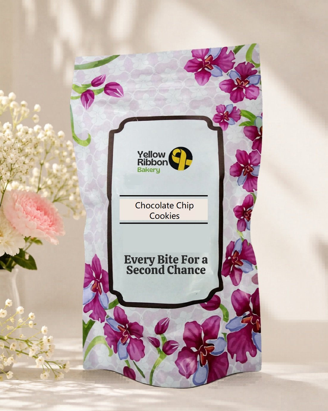 YELLOW RIBBON BAKERY | Floral Pouch Assorted Cookies