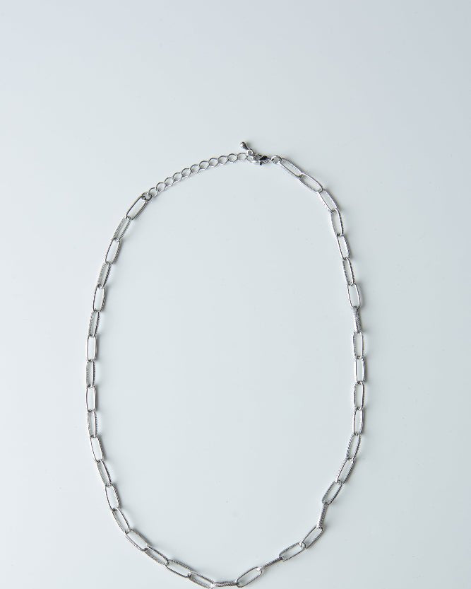SAERO COLLECTIVE | Hayan Link Necklace | Rhodium