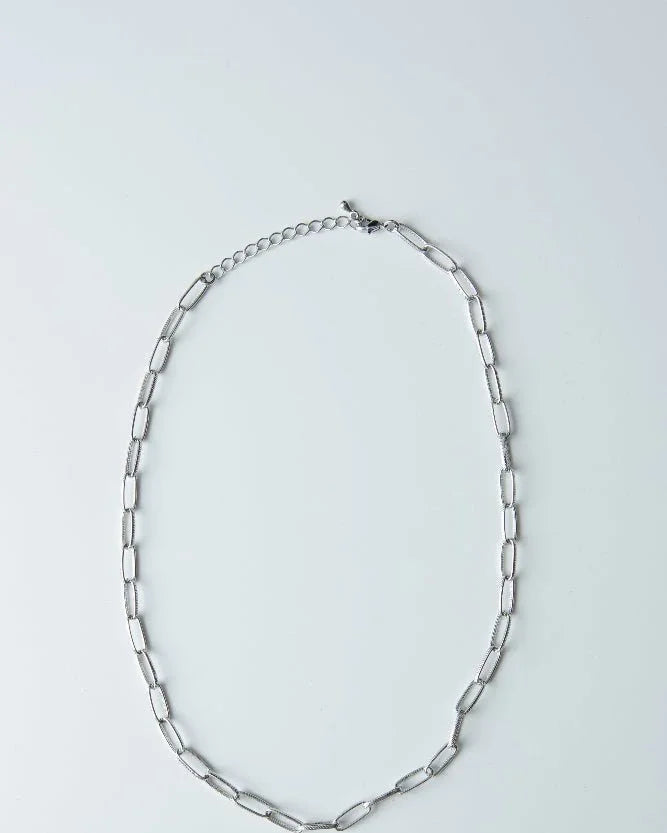 SAERO COLLECTIVE | Hayan Link Necklace | Rhodium