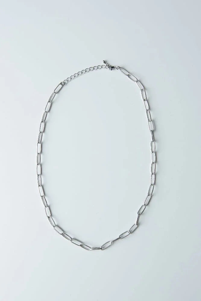 SAERO COLLECTIVE | Hayan Link Necklace | Rhodium