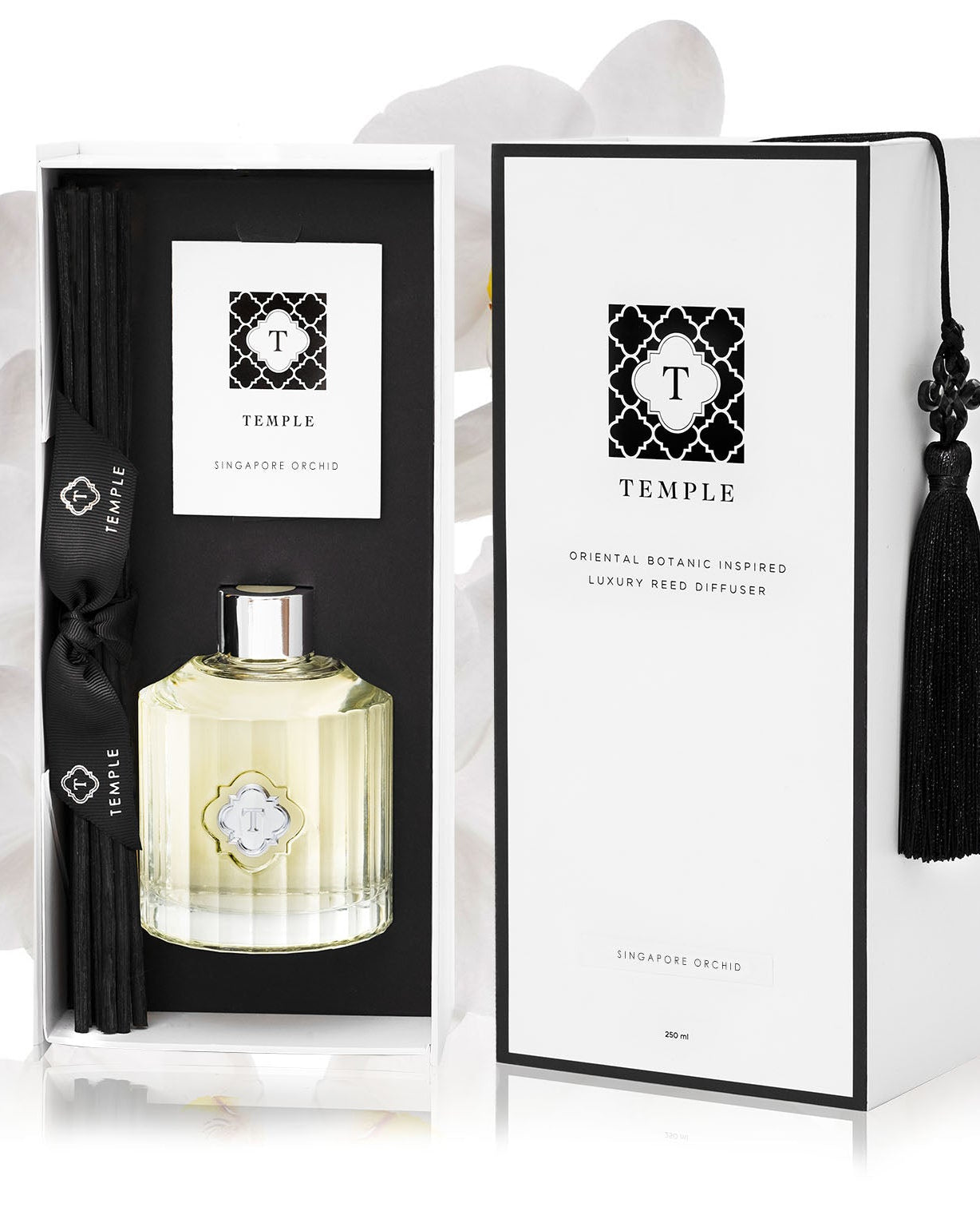 TEMPLE CANDLES | Luxury Reed Diffuser - Singapore Orchid
