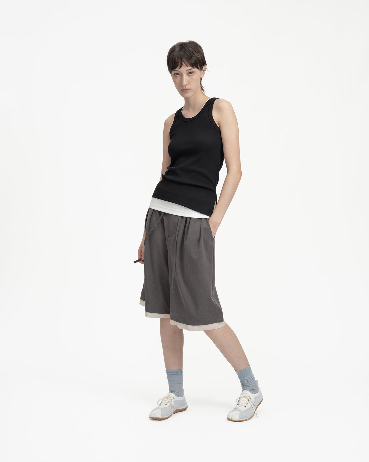 GRAYE | Layered Bermudas