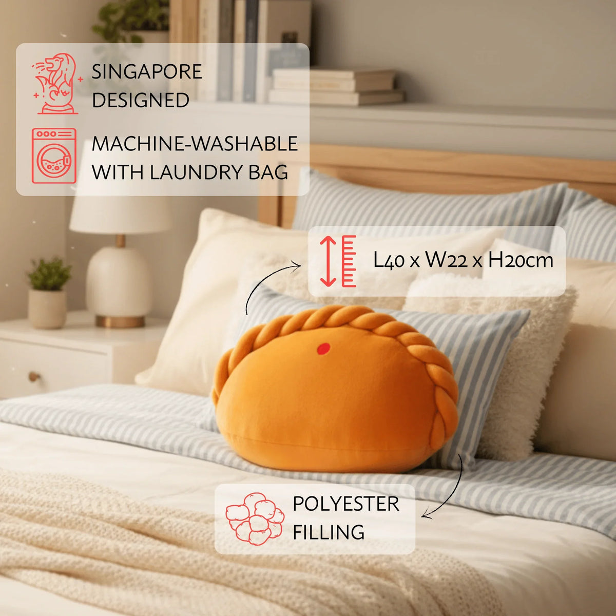 NOM | Curry Puff Cushion