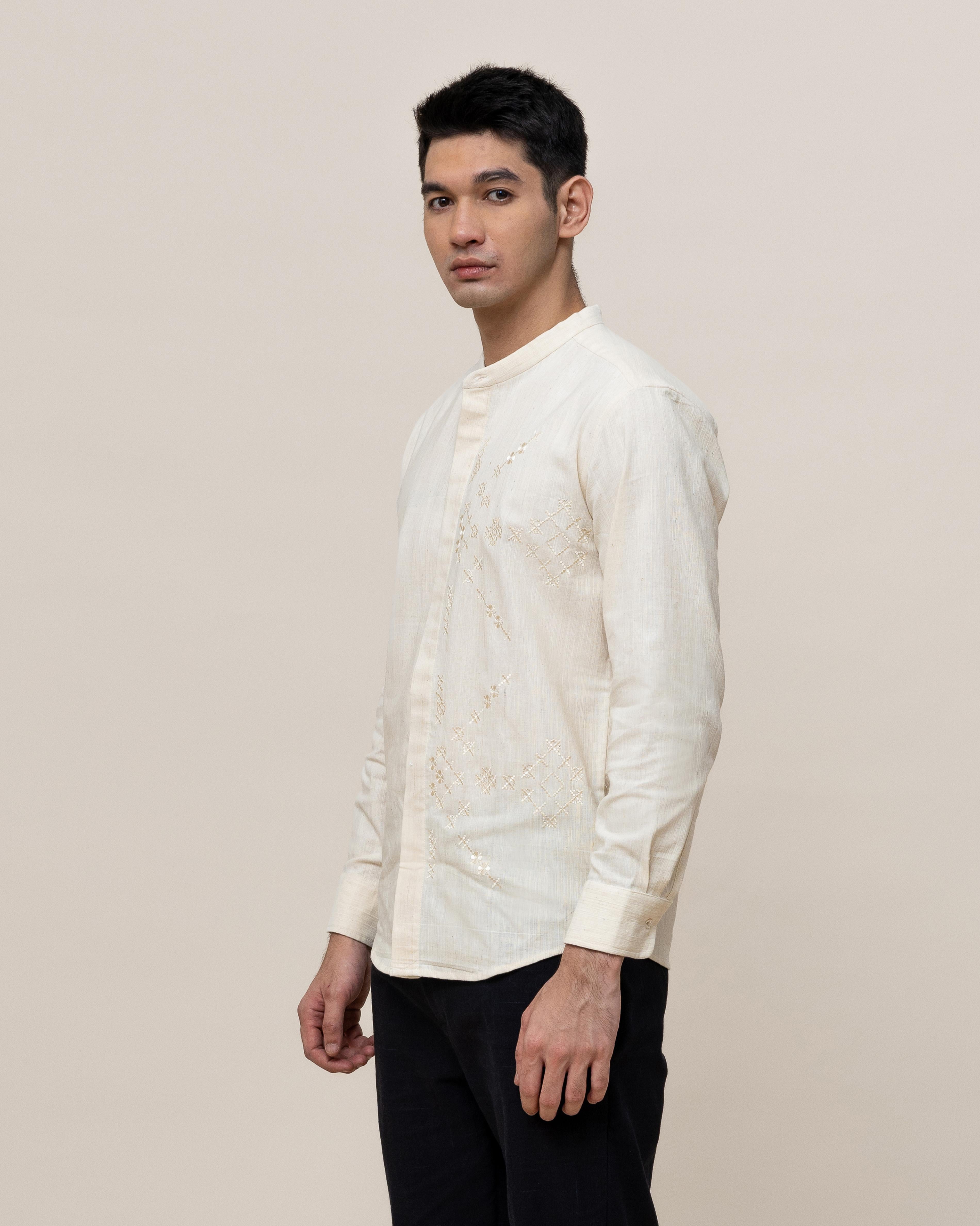 SUKKHA CITTA | KAPAS - Embroidered Fitted Shirt