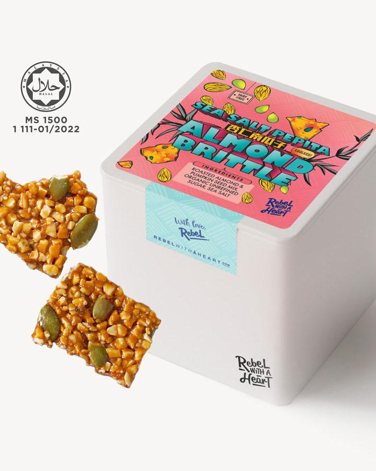 RWAH CONFECTIONS | Sea Salt Pepita Almond Brittle
