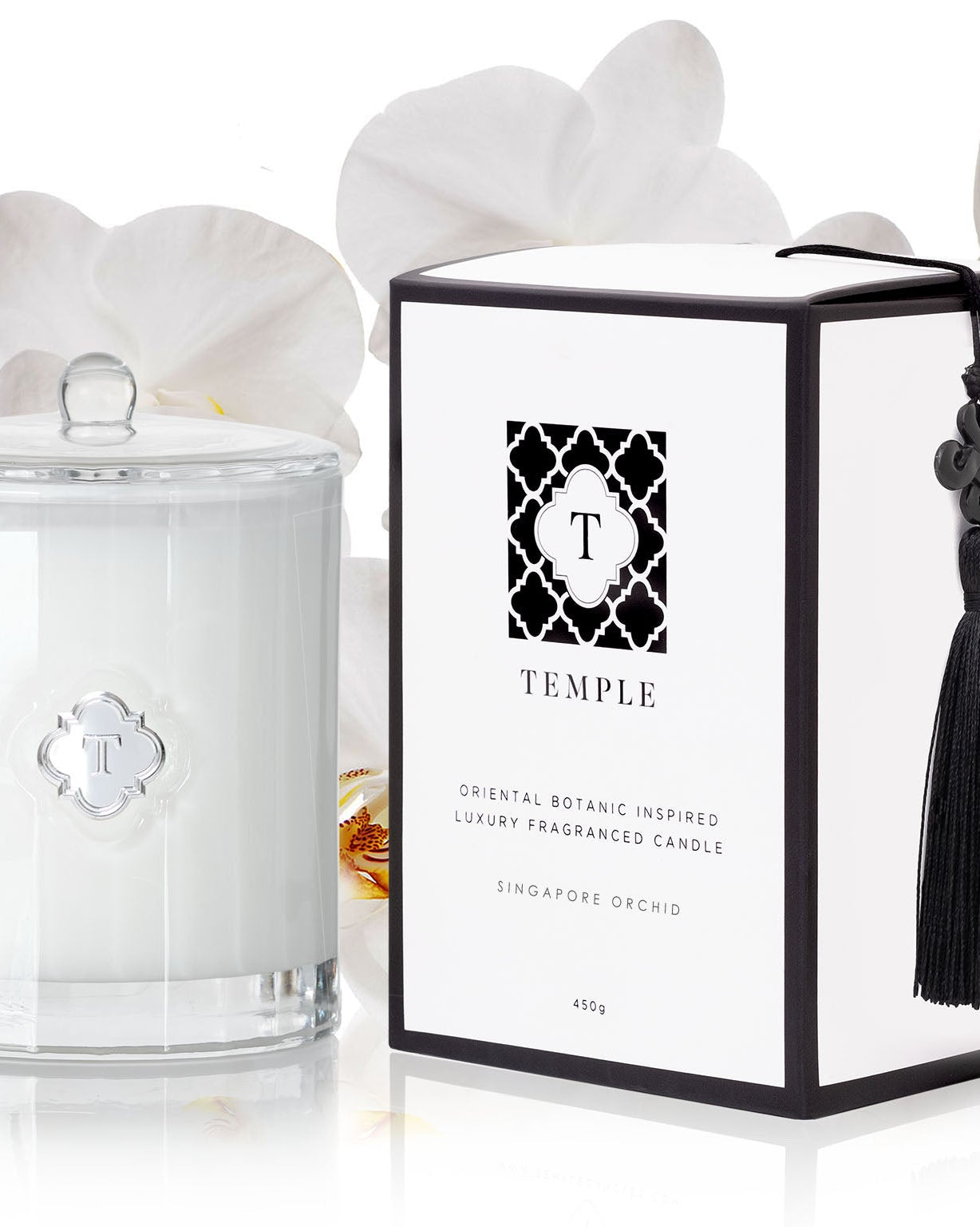 TEMPLE CANDLES | Luxury Fragranced Candle - Singapore Orchid
