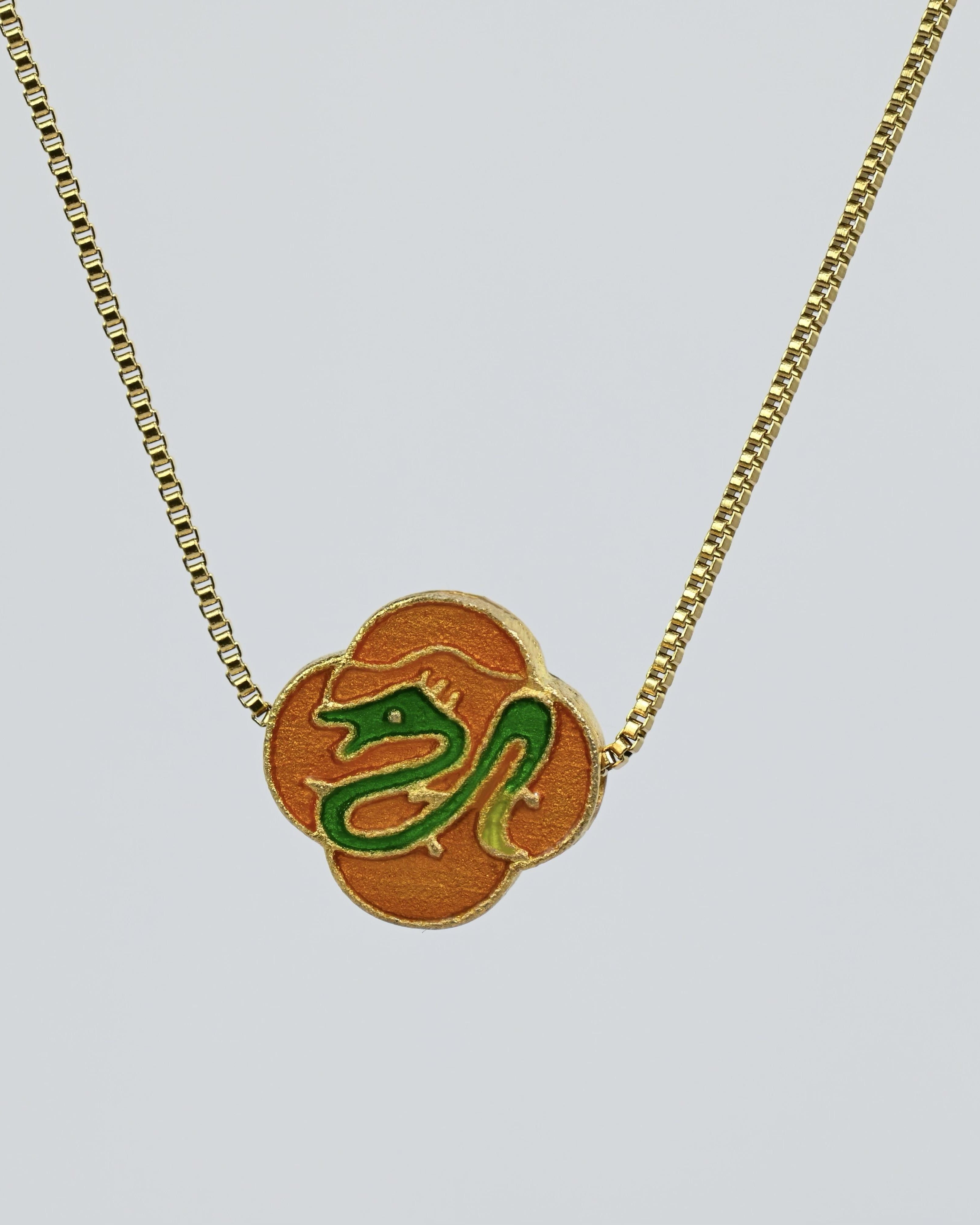 MARILYN TAN JEWELLERY | Lucky Zodiac Gold Chain Pendant Necklace With Enamel Charm