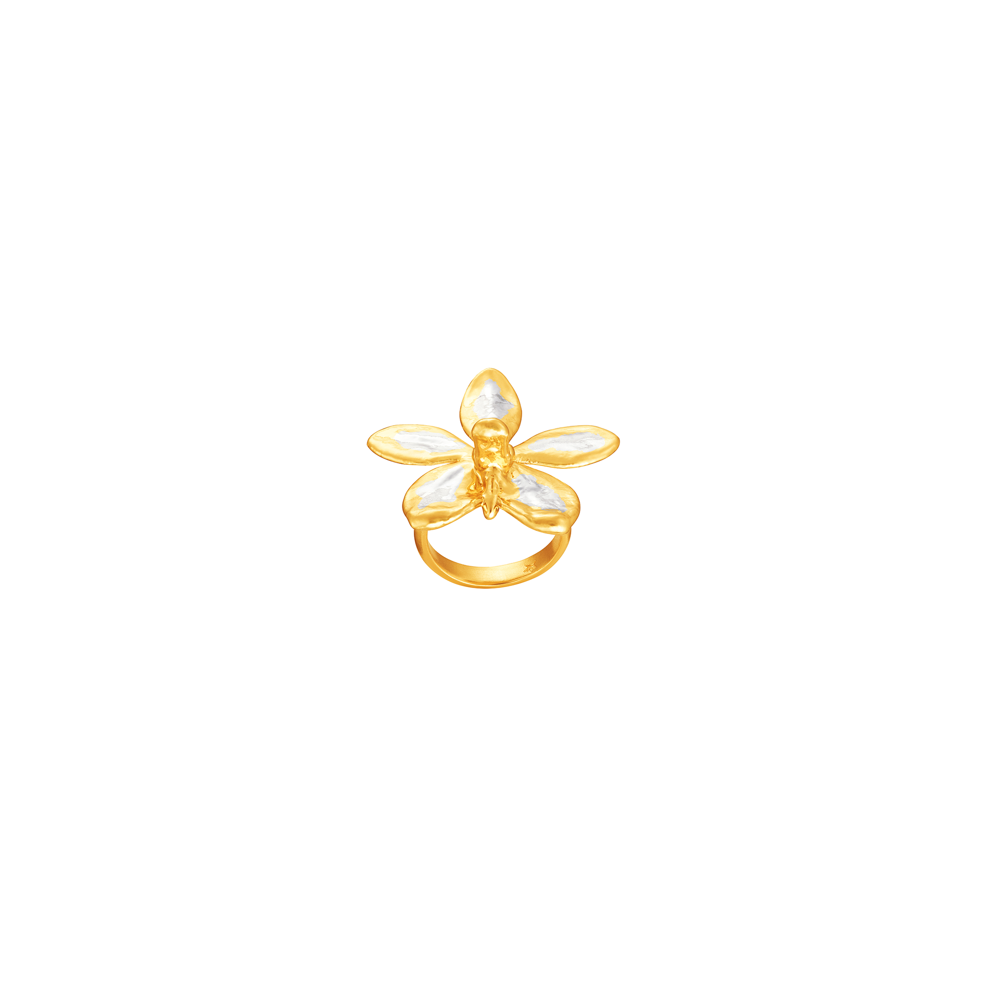 RISIS | Aeridovanda Vieng Ping Orchid Ring in Gold & Palladium