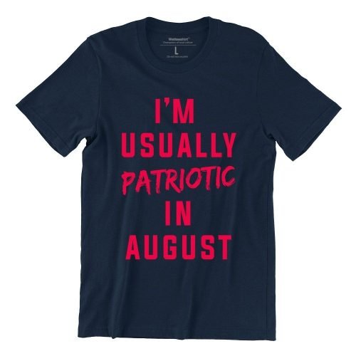 WET DESIGN | I Am Usually Patriotic In August Graphic T-Shirt