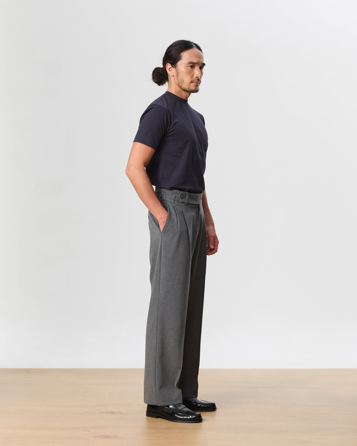 HOUSE OF ANON | Arlo Mock Neck Tee, Jersey