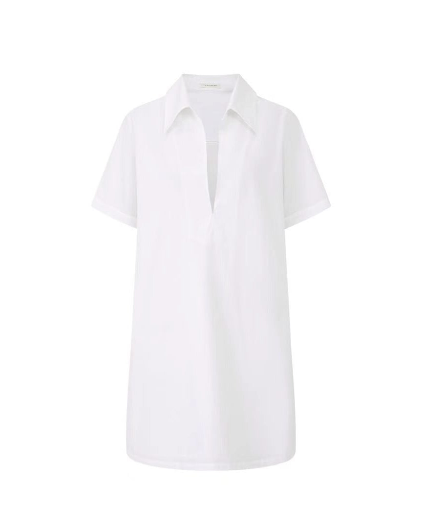 LAYERPLAN | Arden V-Neck Shirt Dress