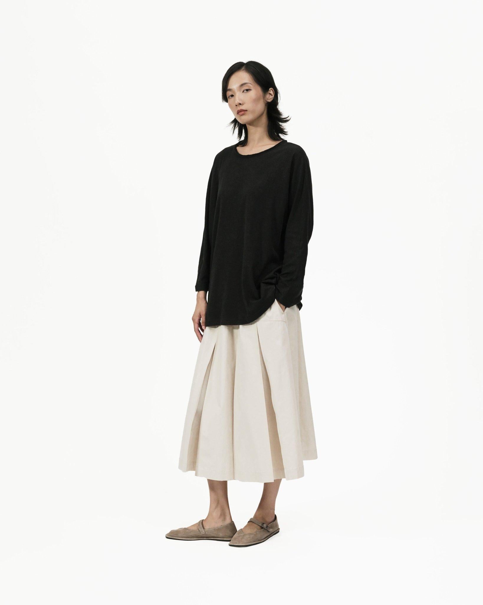 GRAYE | Offset Drape Pullover