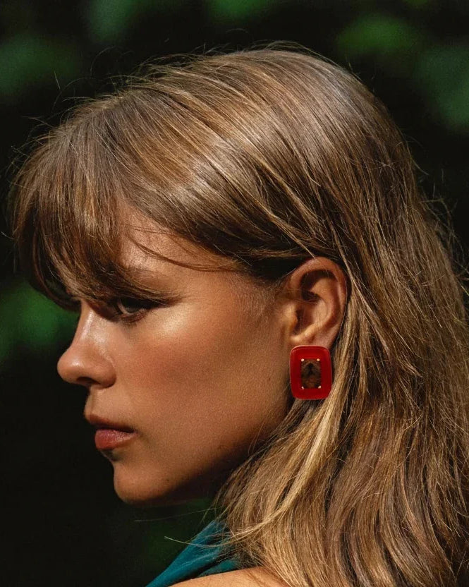 BOHEME BY VERO | Amazonia Square Earrings