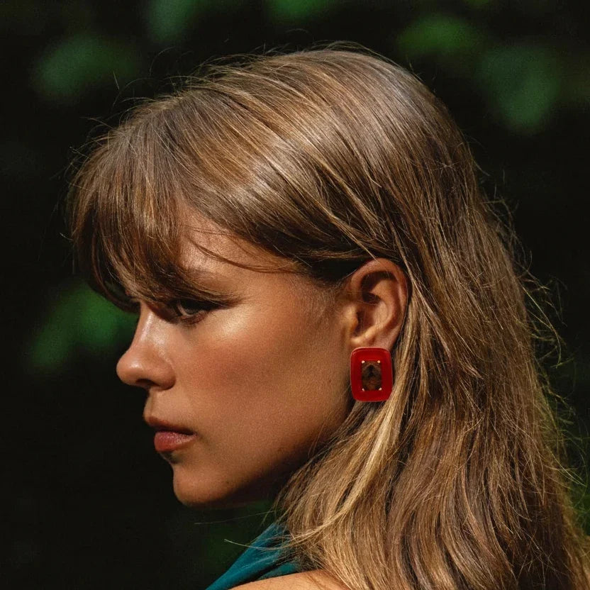 BOHEME BY VERO | Amazonia Square Earrings