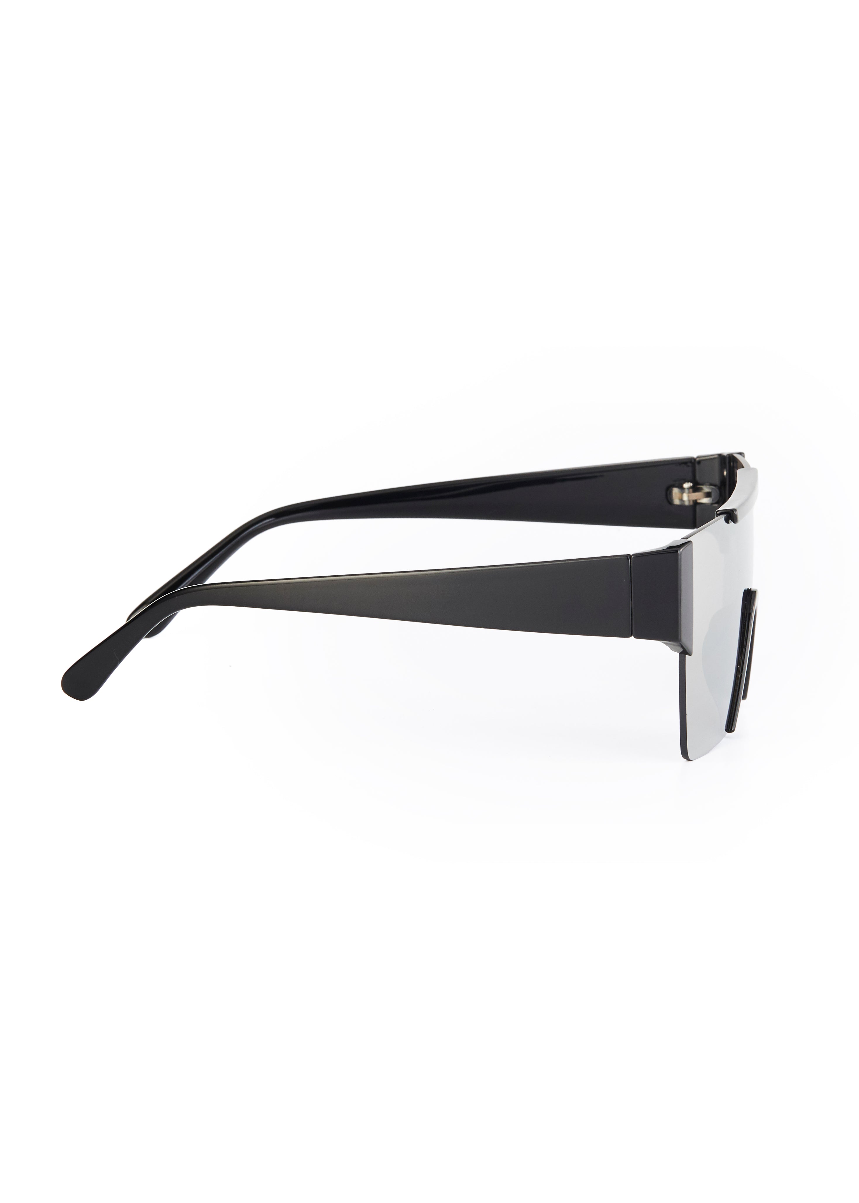 PROJECTWEAR | Edgerton Futuristic Sunglasses Black/Silver