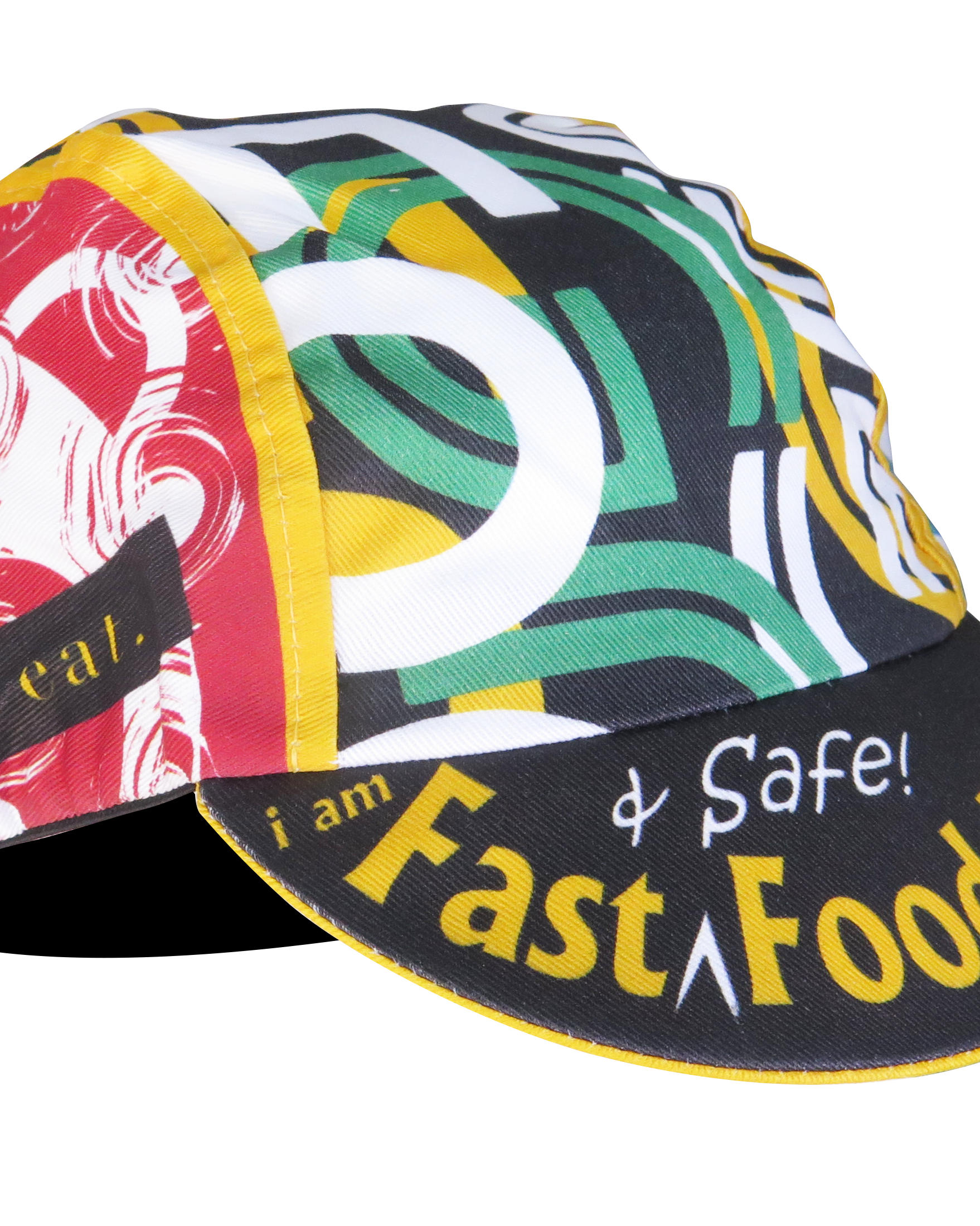 A DESIGN BY TAKACHYA | Cycling Cap - I Am Fast Food Rider (Color)