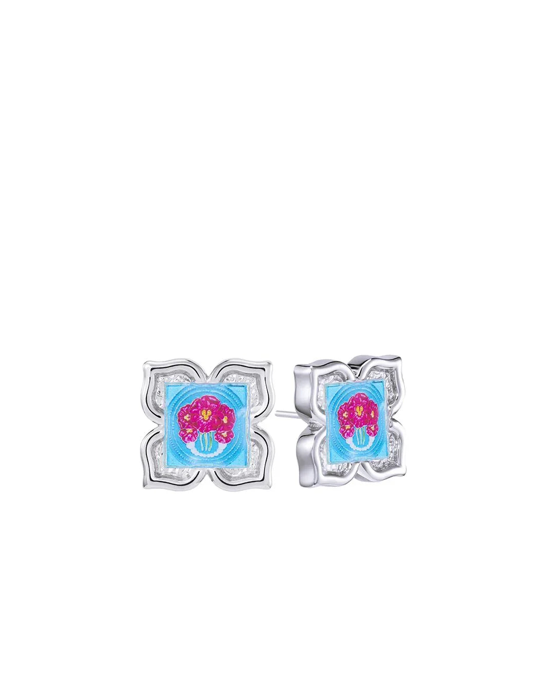 RARE BIRD COLLECTION | Peranakan Floral Stud - Nyra Bloom
