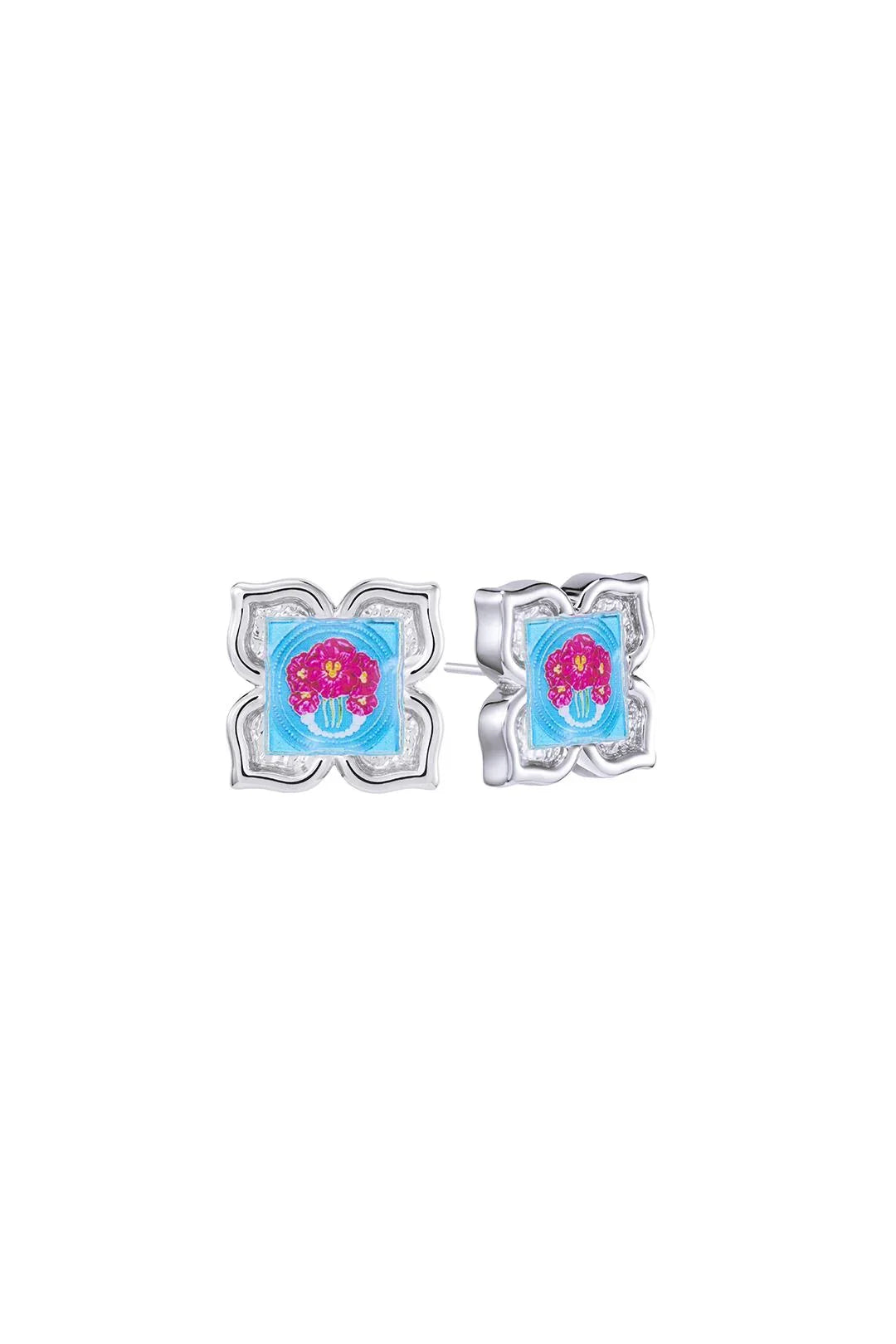 RARE BIRD COLLECTION | Peranakan Floral Stud - Nyra Bloom
