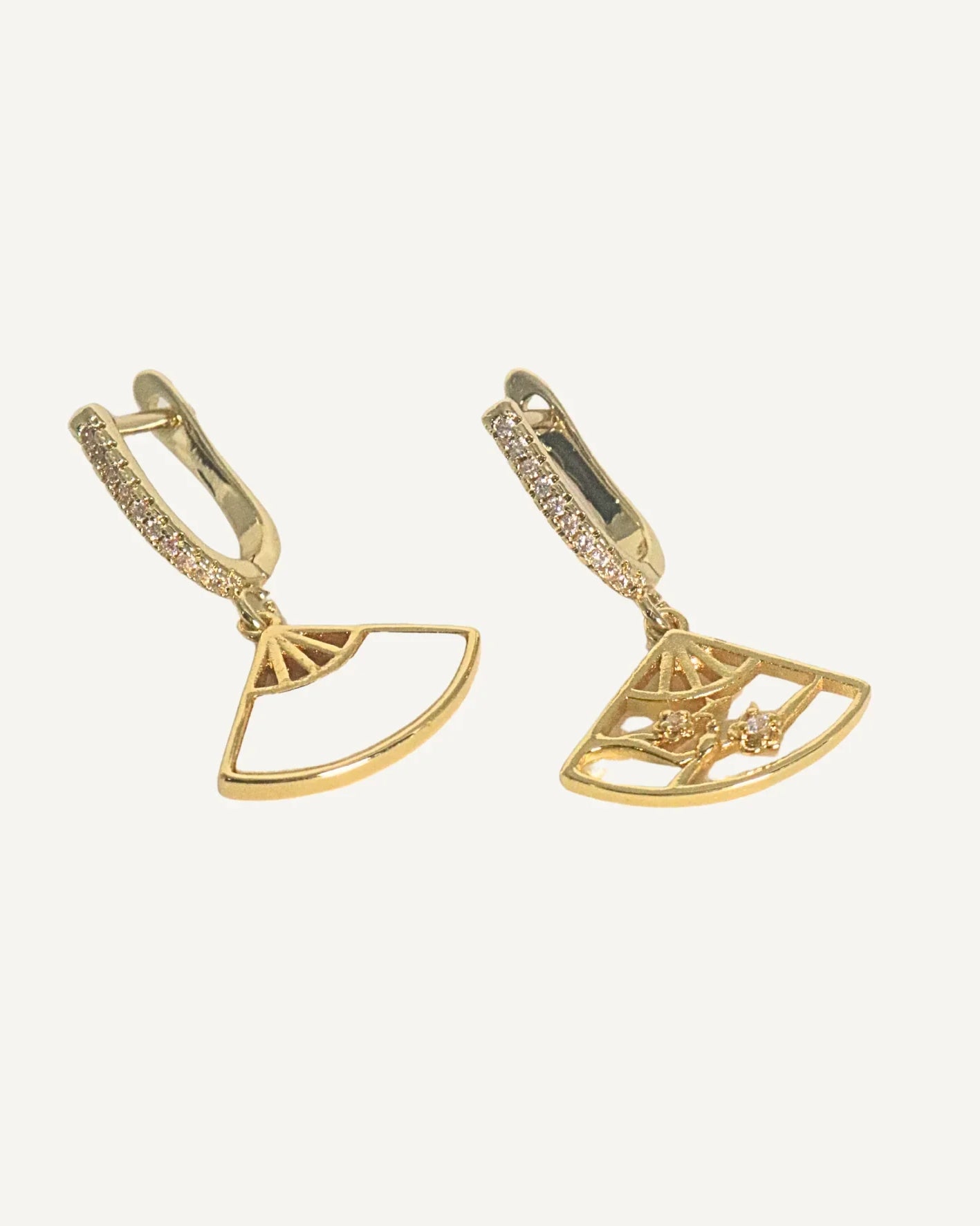 THE ANTECEDANT STORE | E - Asymmetrical Fan Shape Earrings