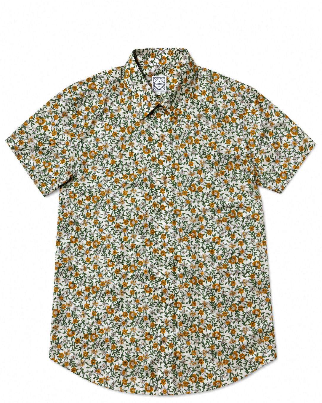 DUXTON | Regular Fit Button Up Shirt | Floral Meadow | White