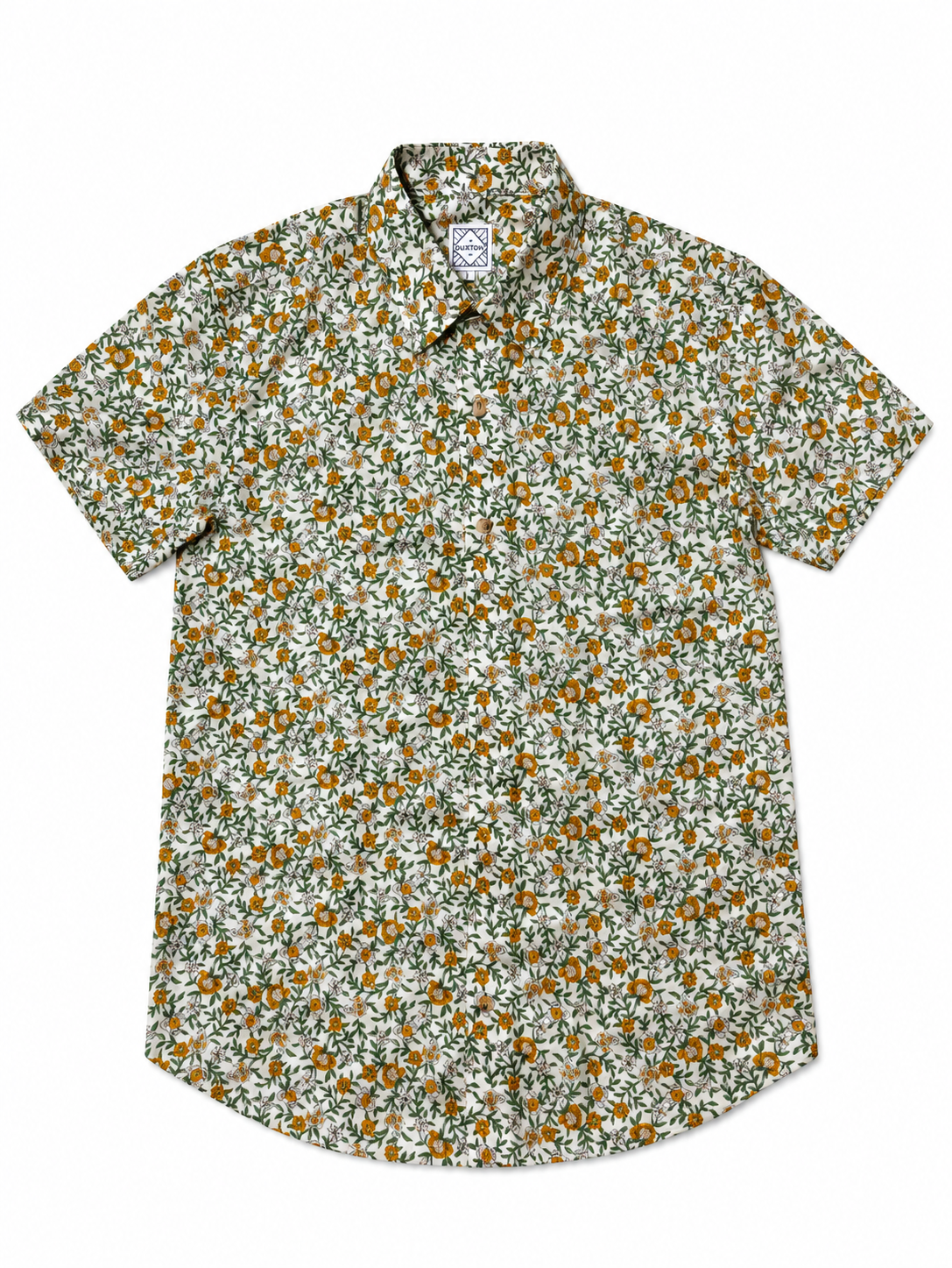 DUXTON | Regular Fit Button Up Shirt | Floral Meadow | White