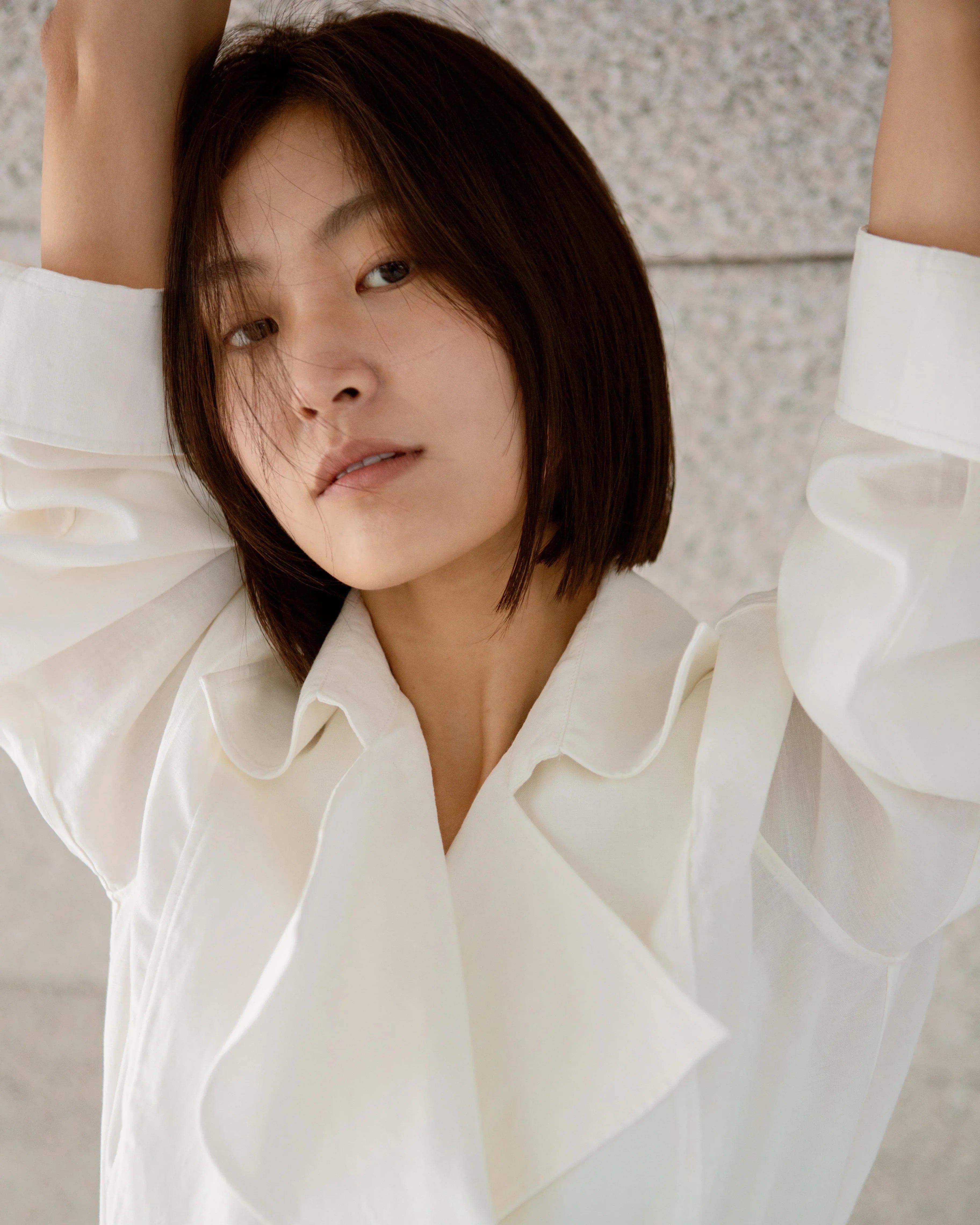 LAYERPLAN | Liora Linen Double-Breasted Shirt Jacket