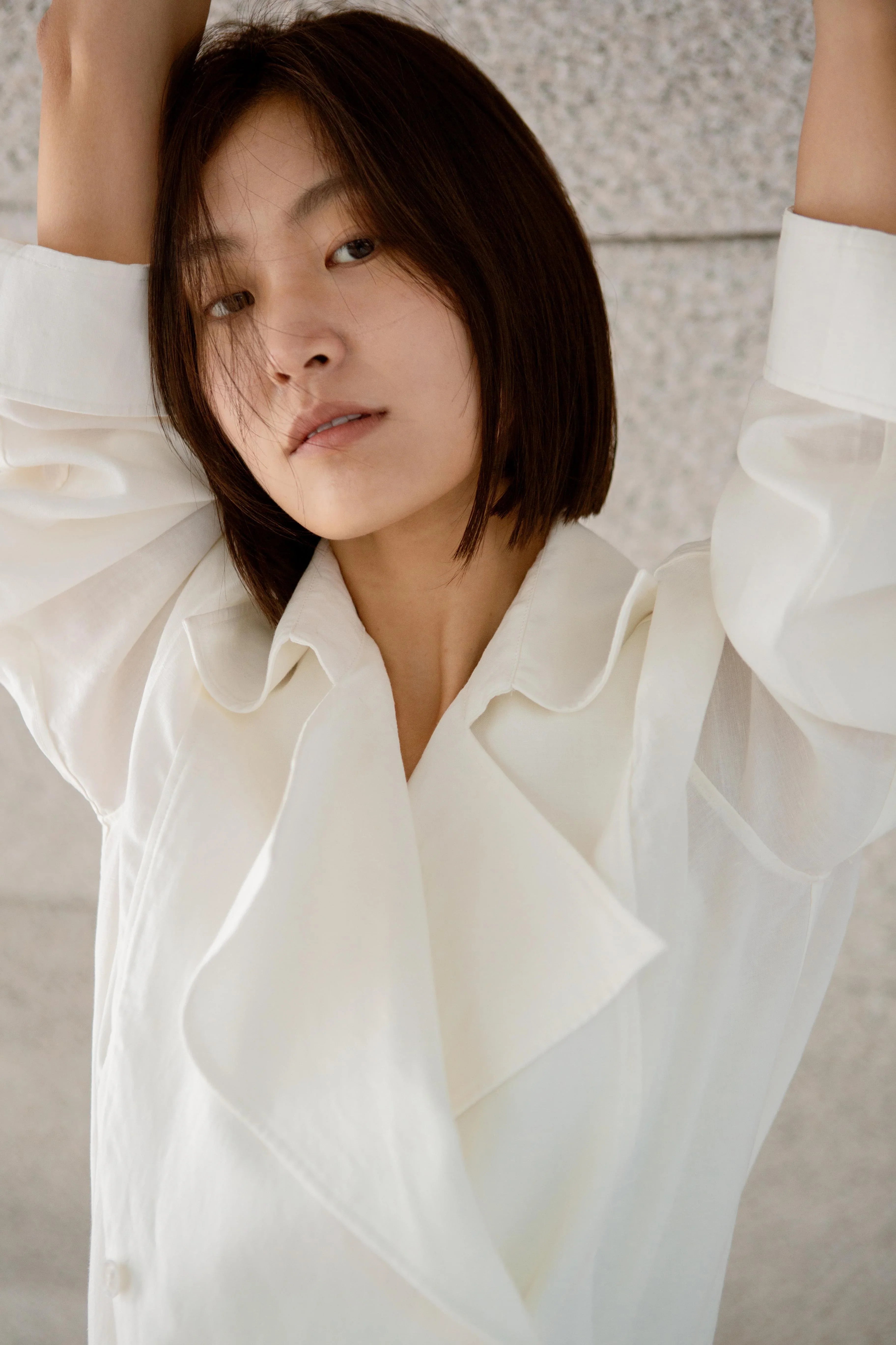 LAYERPLAN | Liora Linen Double-Breasted Shirt Jacket