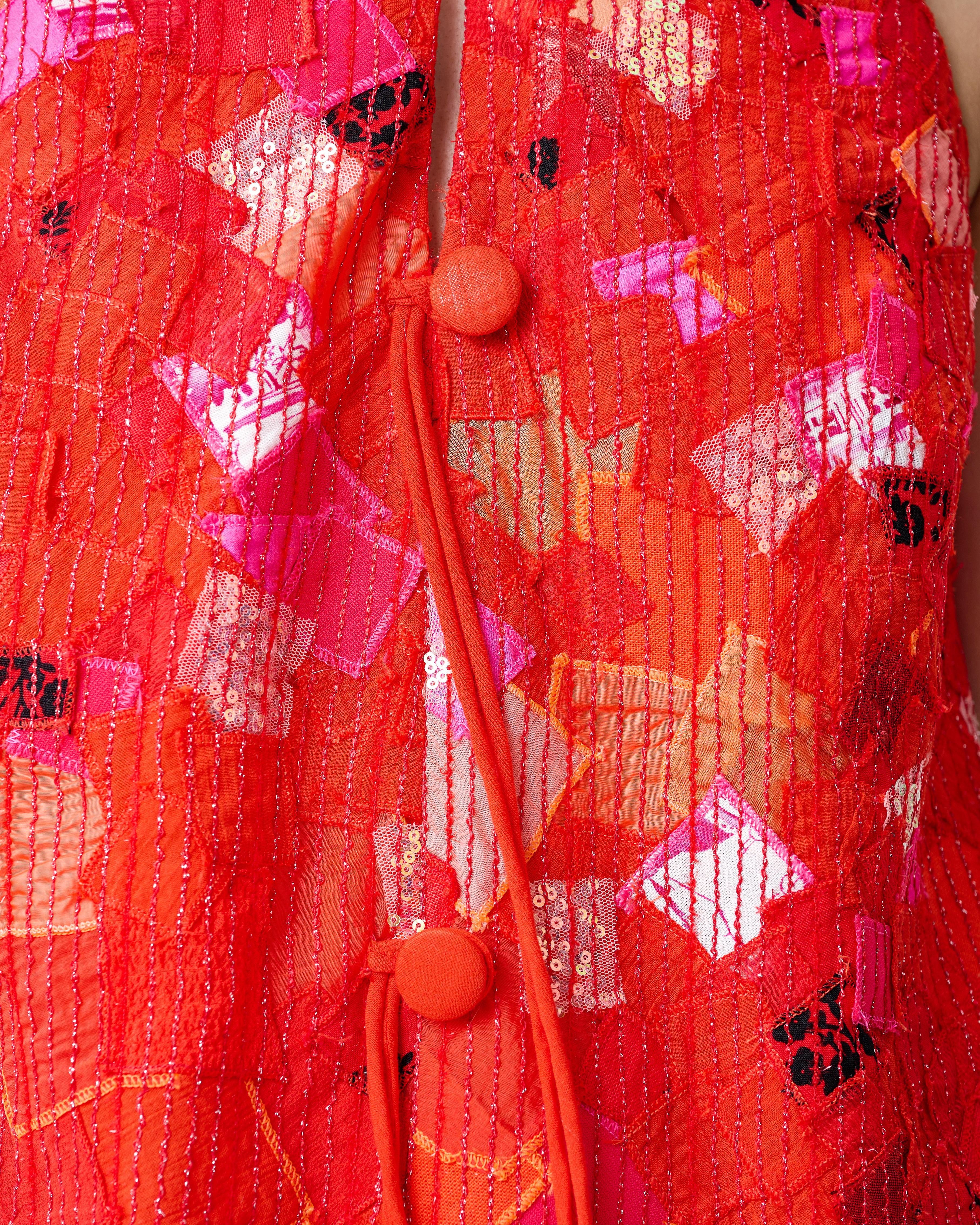 KHAAR | Firecracker Halter Dress