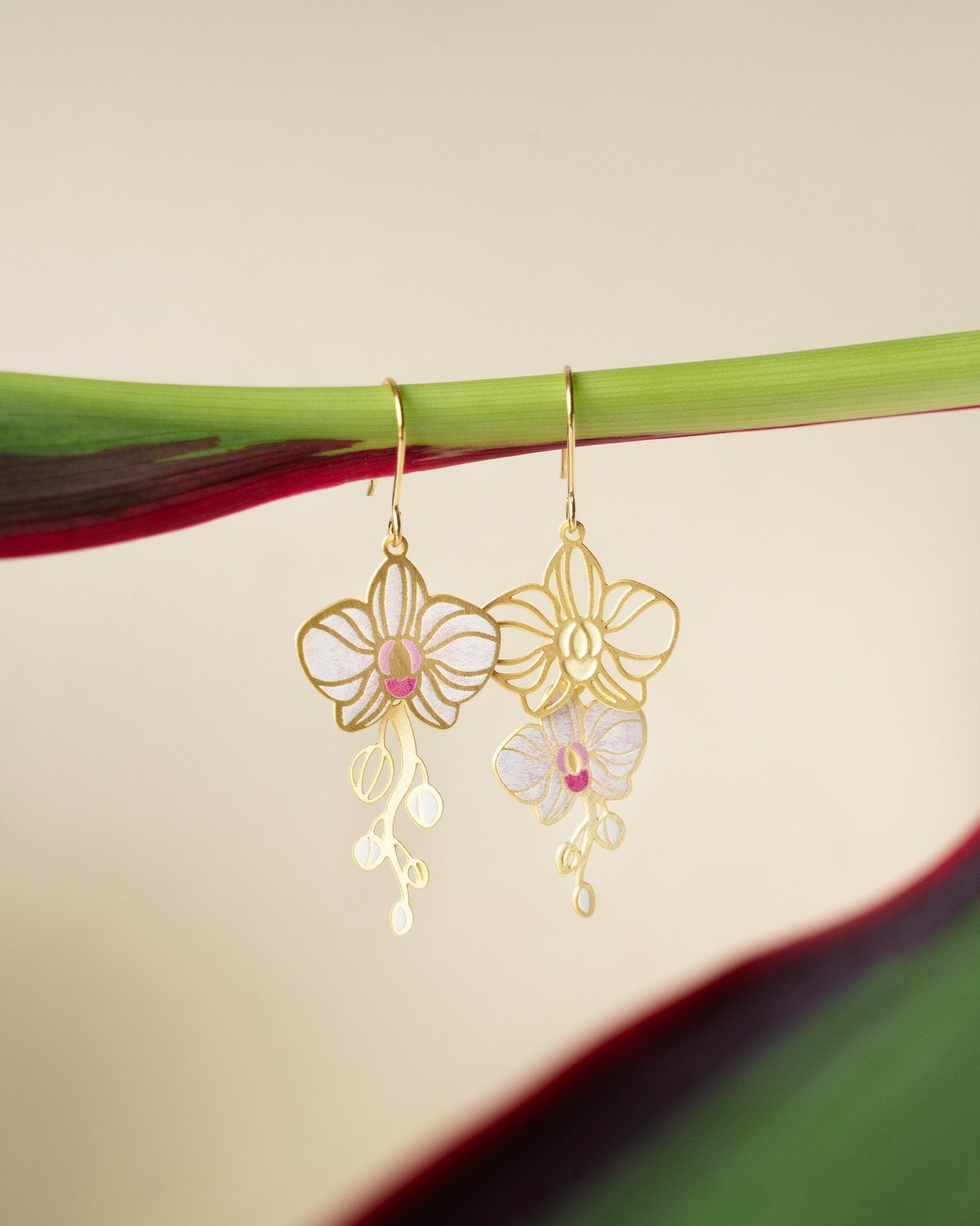 EMBRACE JEWELLERY | White Orchid Earrings