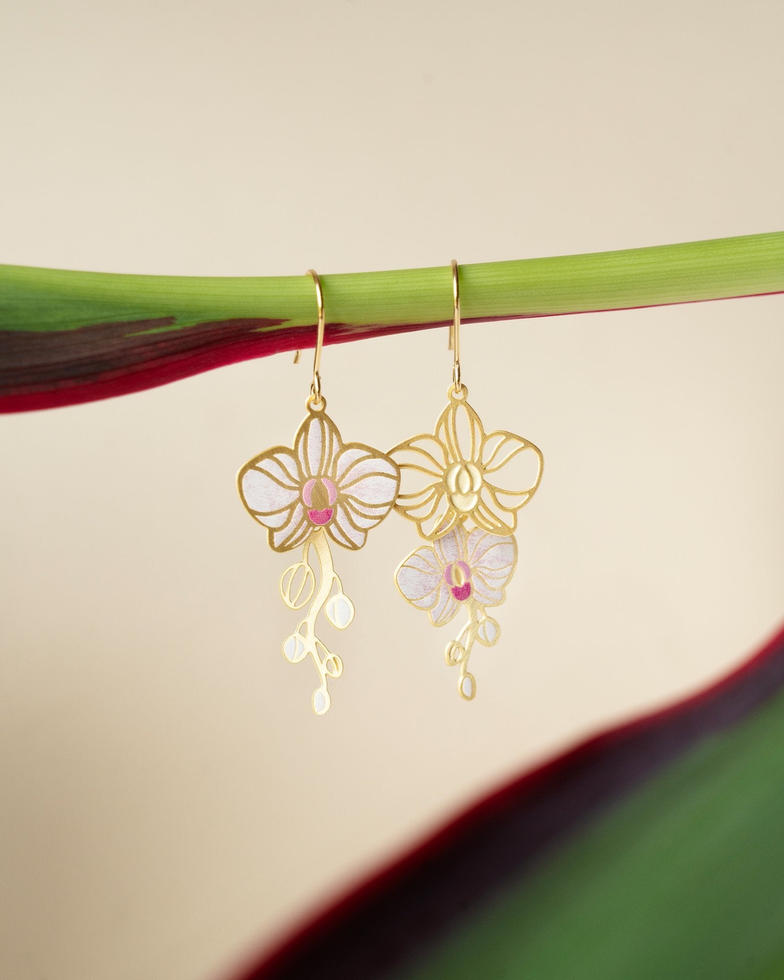 EMBRACE JEWELLERY | White Orchid Earrings