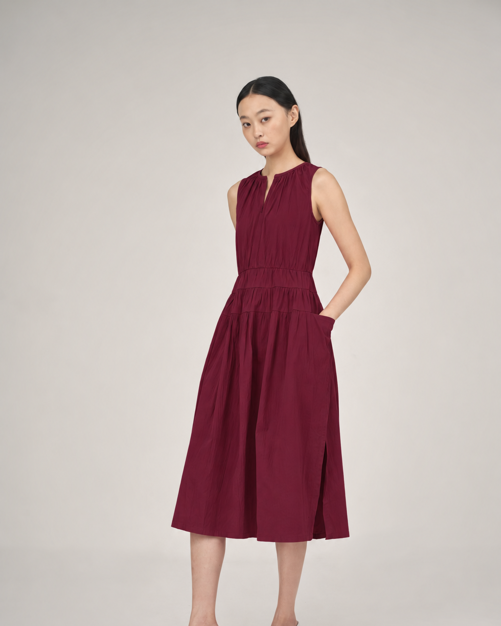 SABRINAGOH | Ashe Dress Burgundy