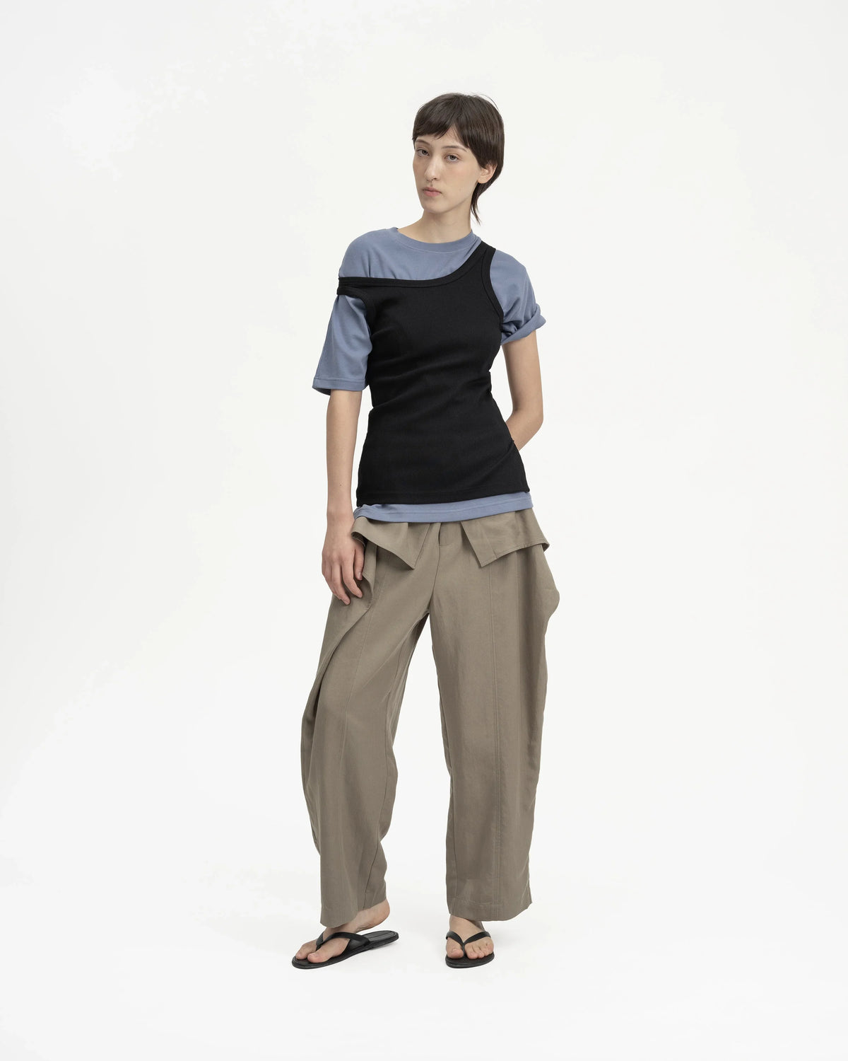 GRAYE | Cupro Signature Tee | Court Blue