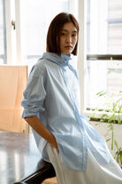 LAYERPLAN | Mira Embroidered Striped Cotton Three-Piece Set