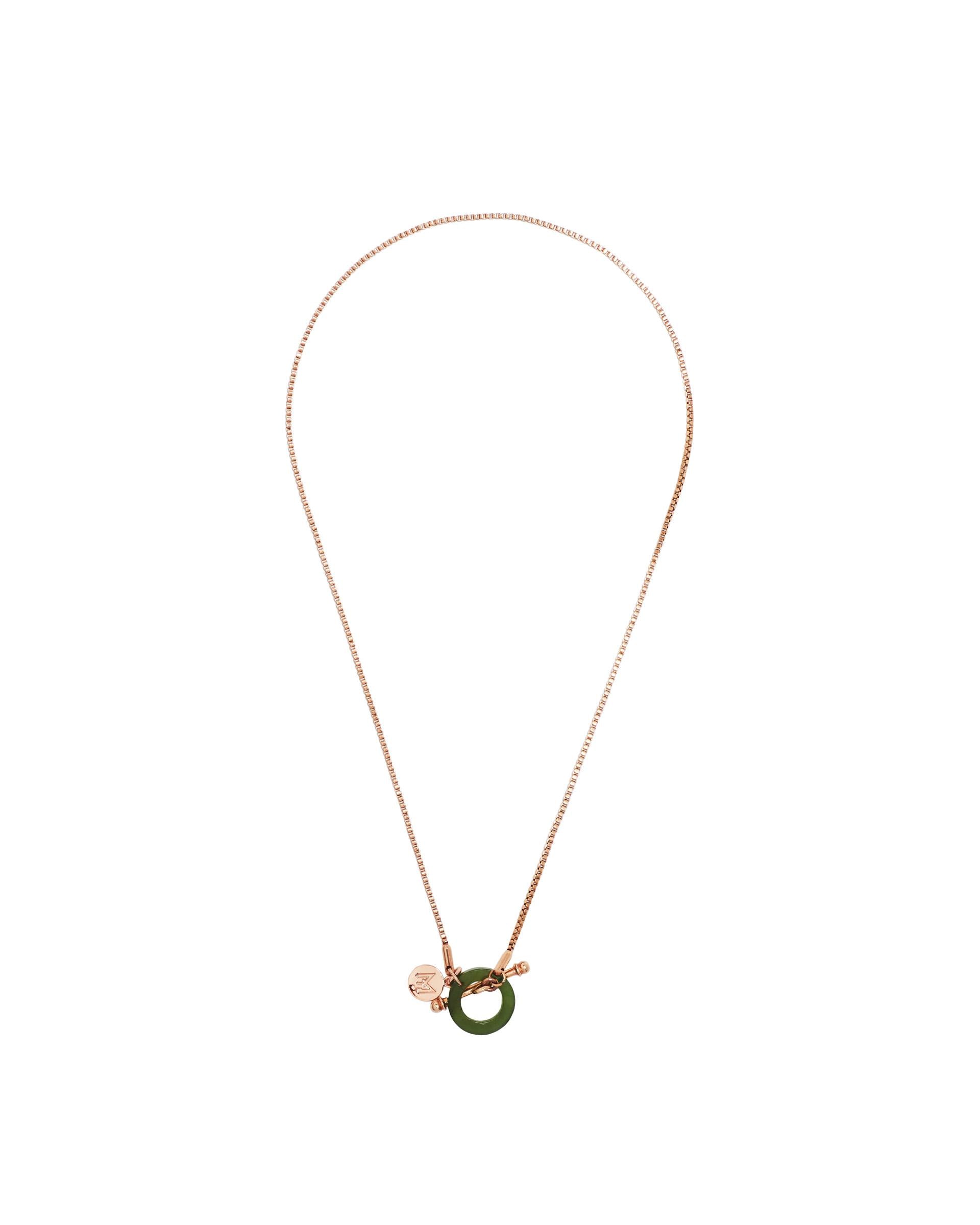 MARILYN TAN JEWELLERY | Nephrite Green Jade Toggle Pendant Necklace
