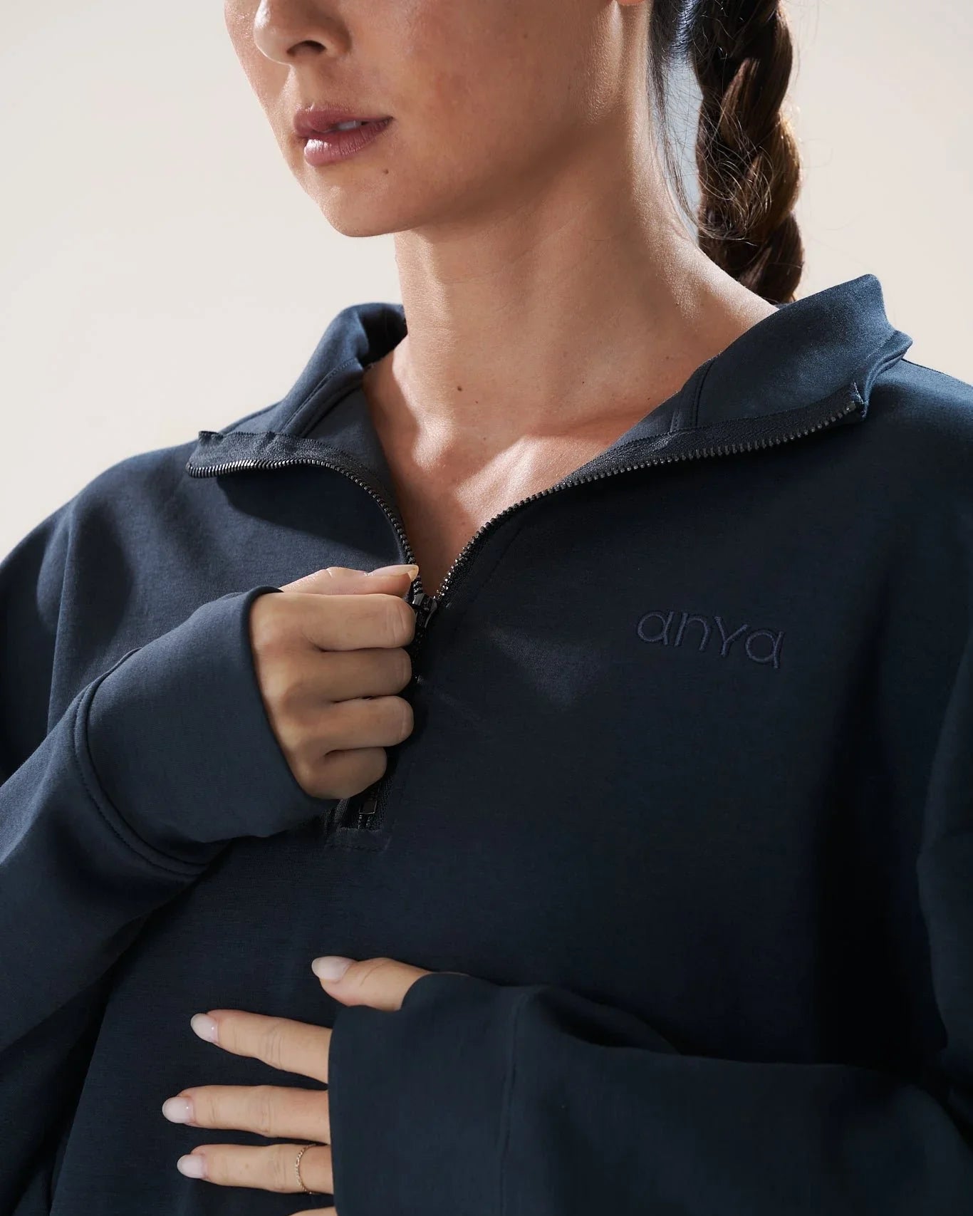 ANYA ACTIVE | Half Zip In Dive