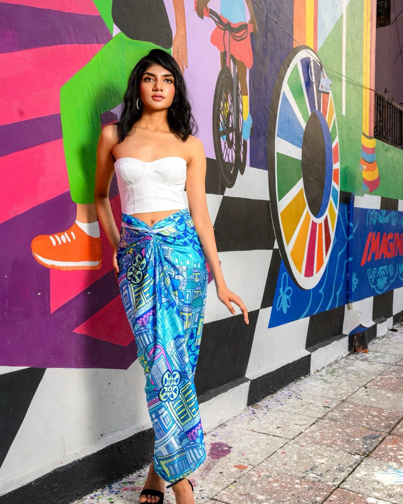 PHOTO PHACTORY | Jiwa Wrap Skirt | Joo Chiat Skirt Blue