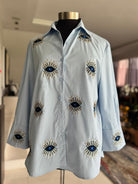 DIVAS CLOSET | Evil Eye Shirt White