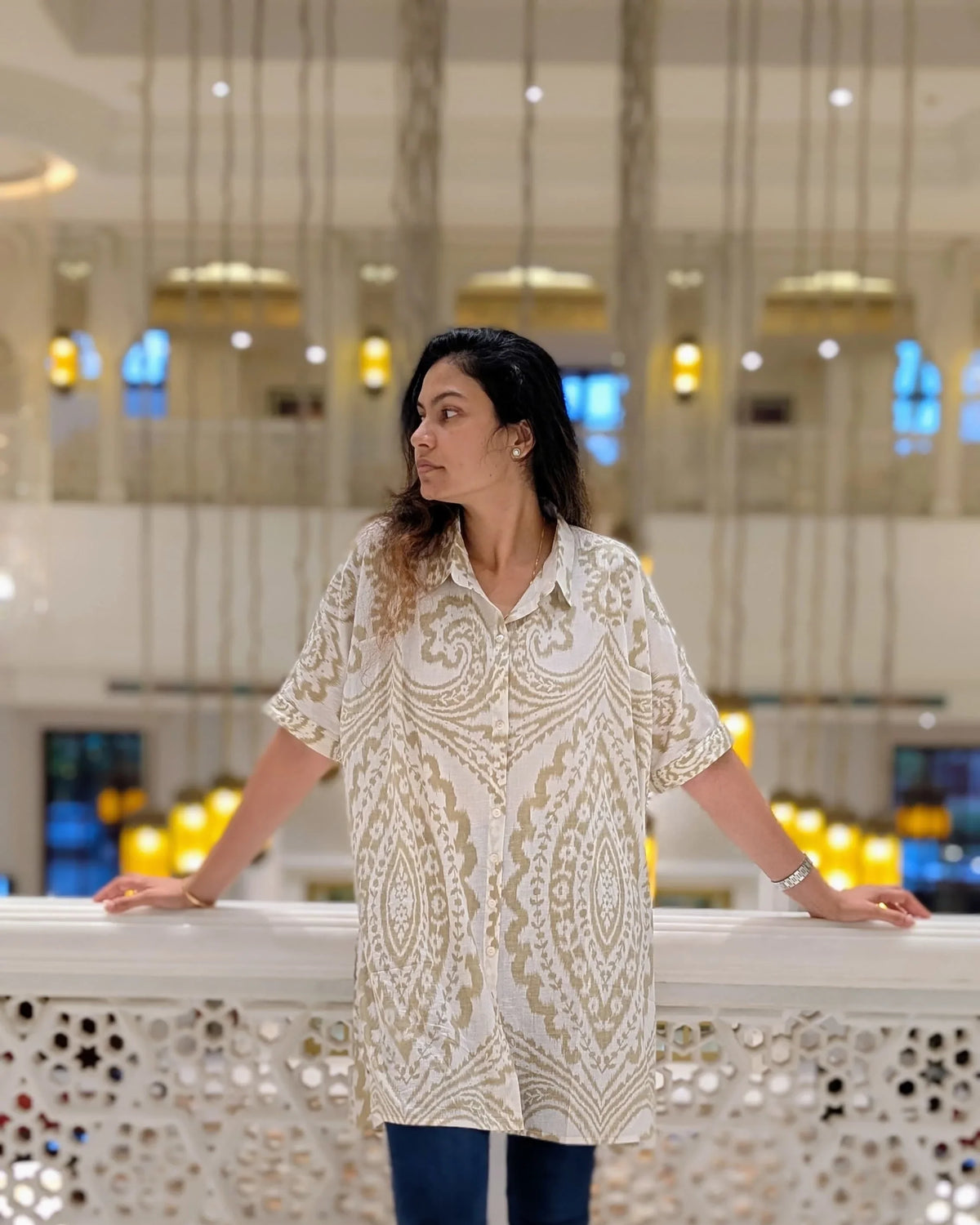 NIMBU | Hi-Lo Amazon Shirt in White