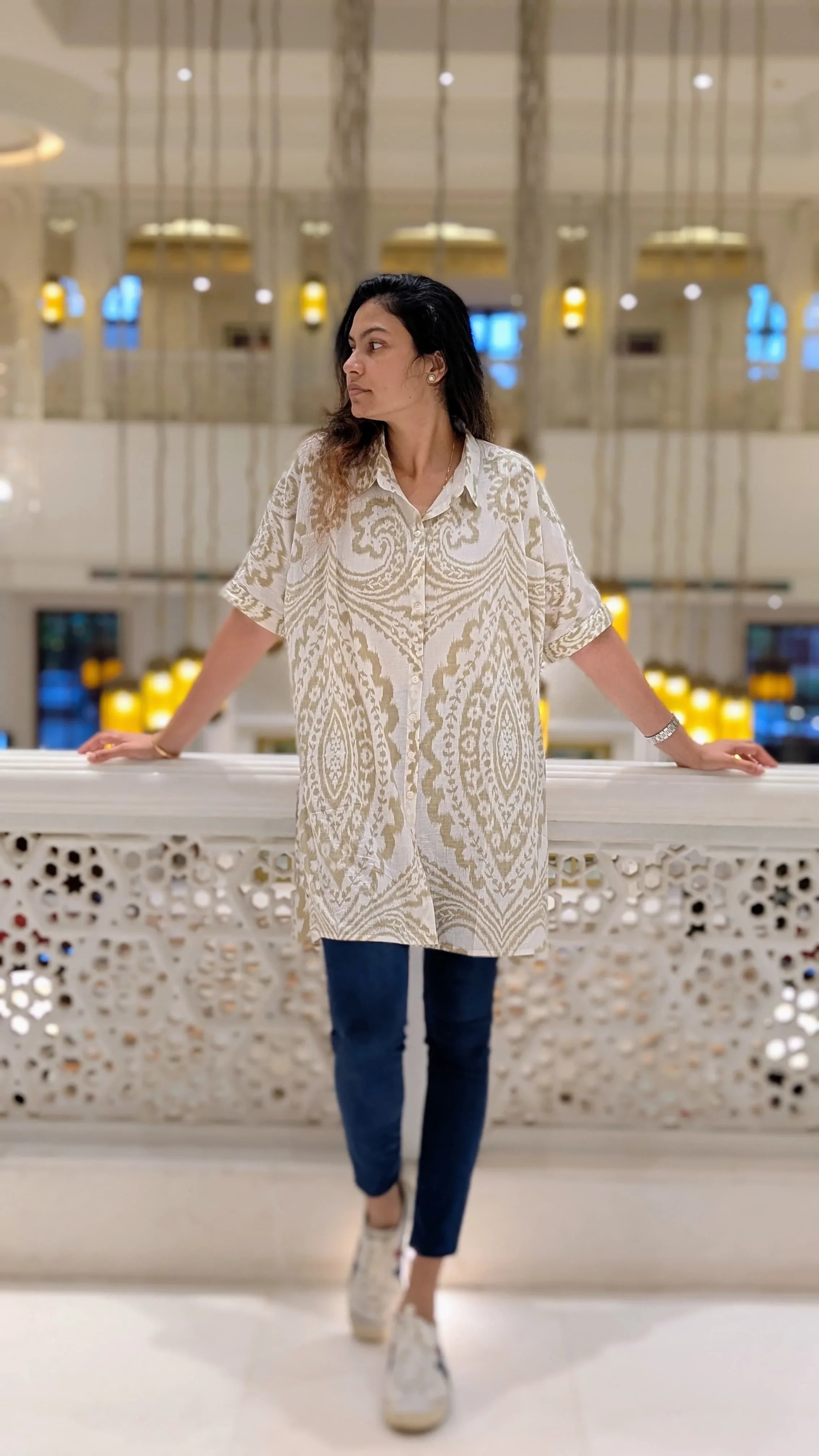 NIMBU | Hi-Lo Amazon Shirt in White